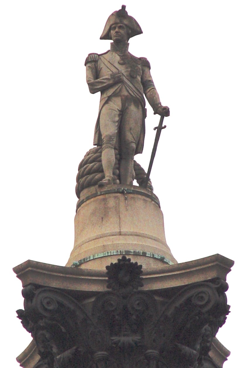 Top of Nelson's Column in Westminster, London, England