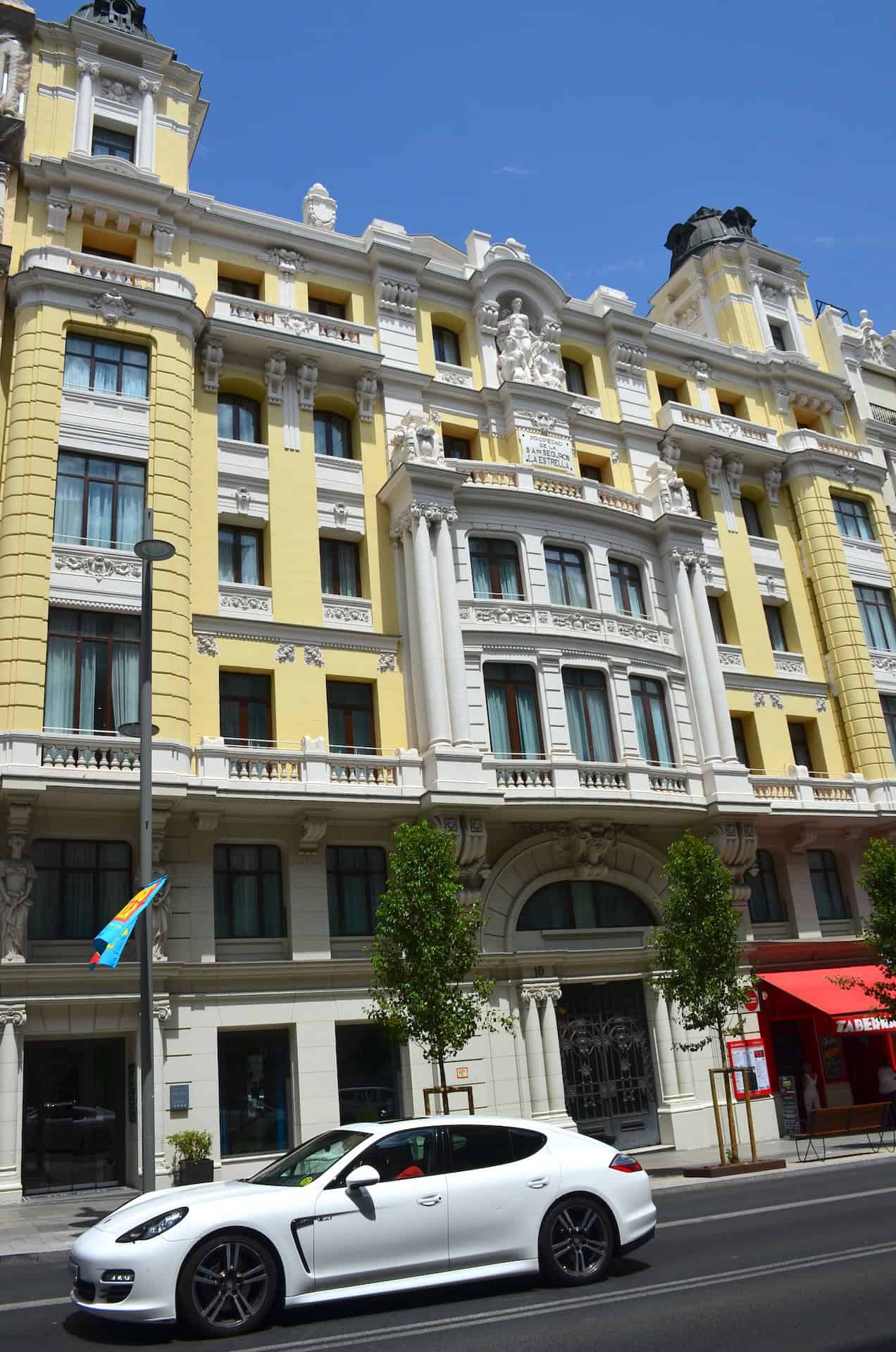 La Estrella Insurance Building on Gran Vía in Madrid, Spain