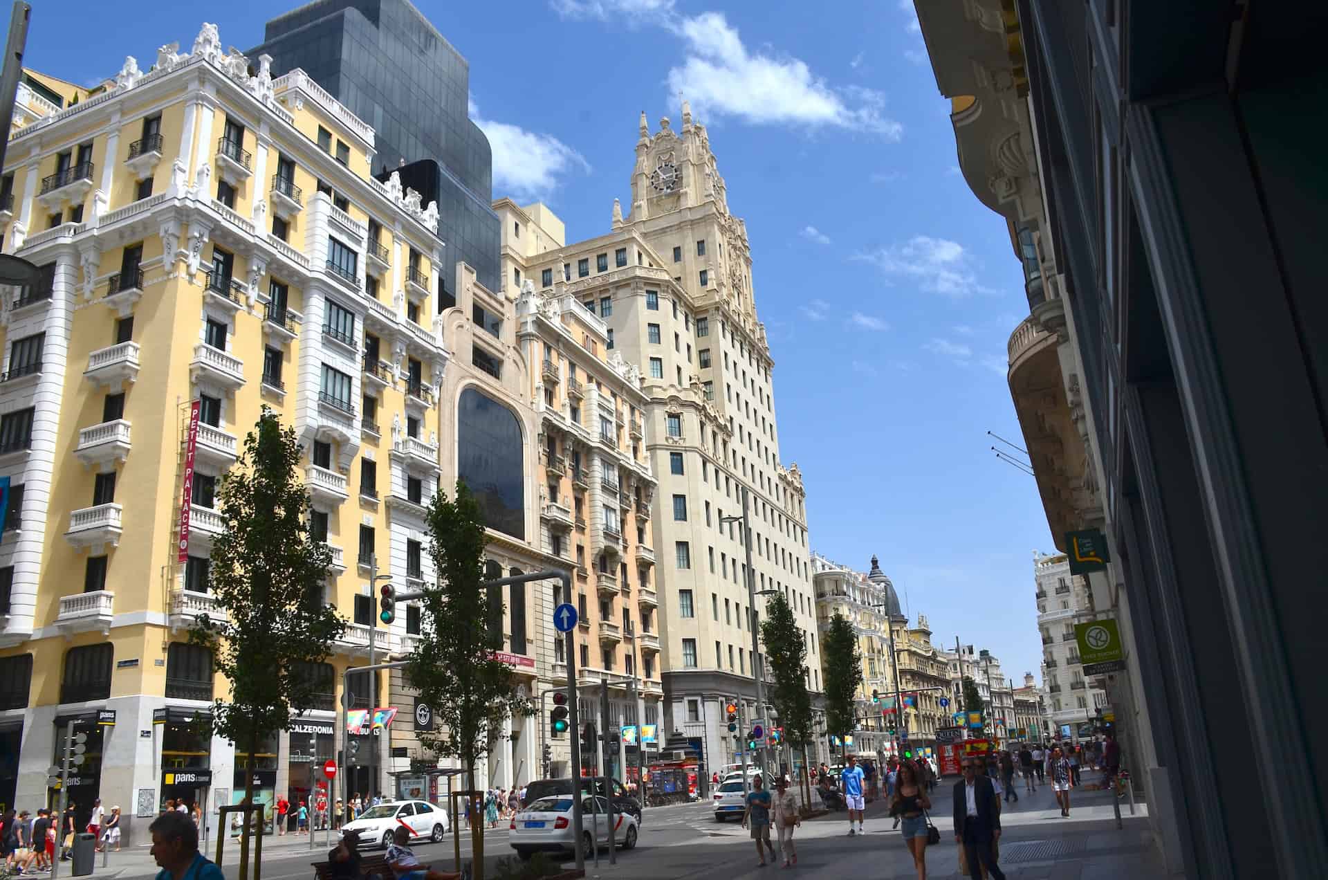 Gran Vía in Madrid, Spain