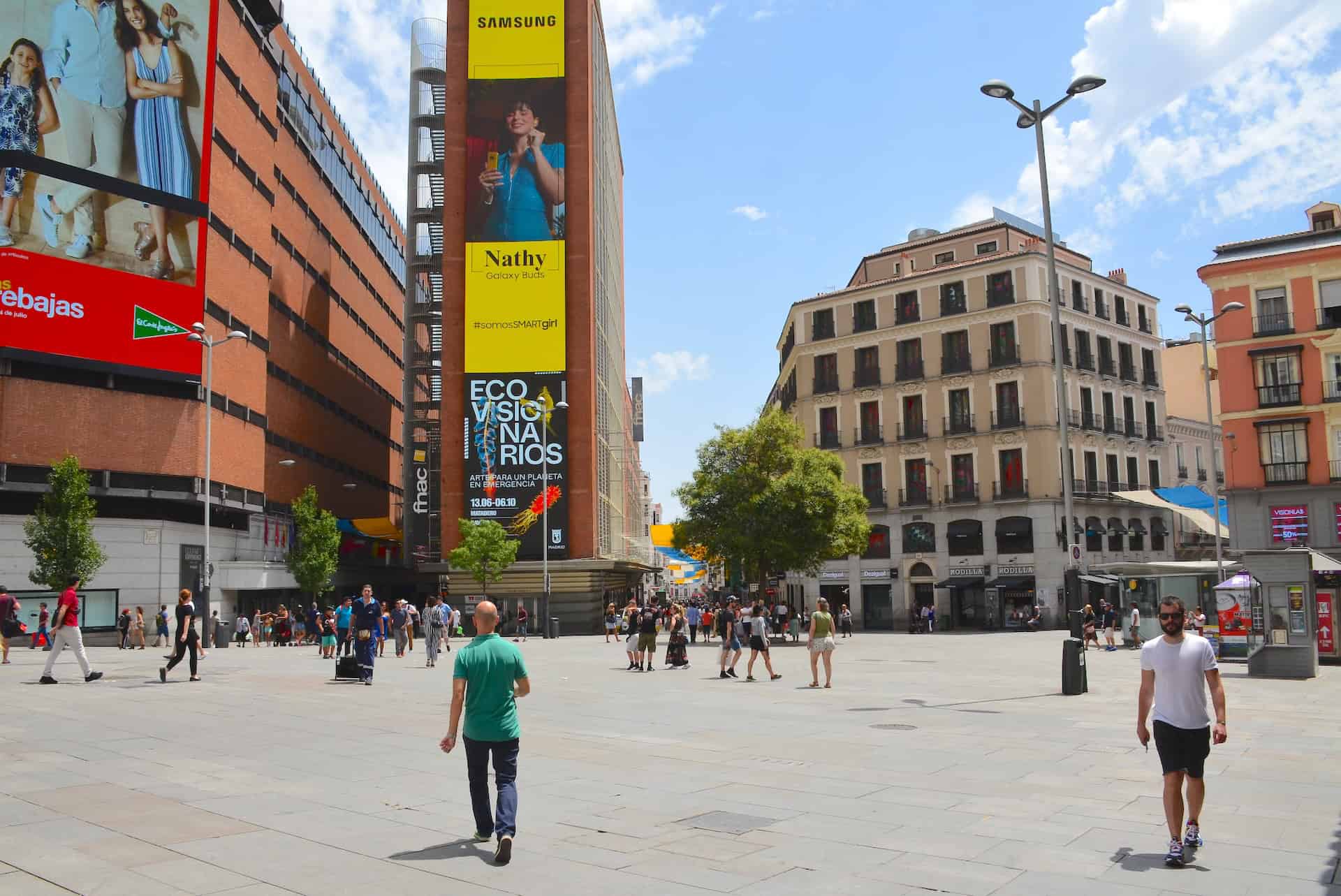 Plaza del Callao on the Gran Vía in Madrid, Spain