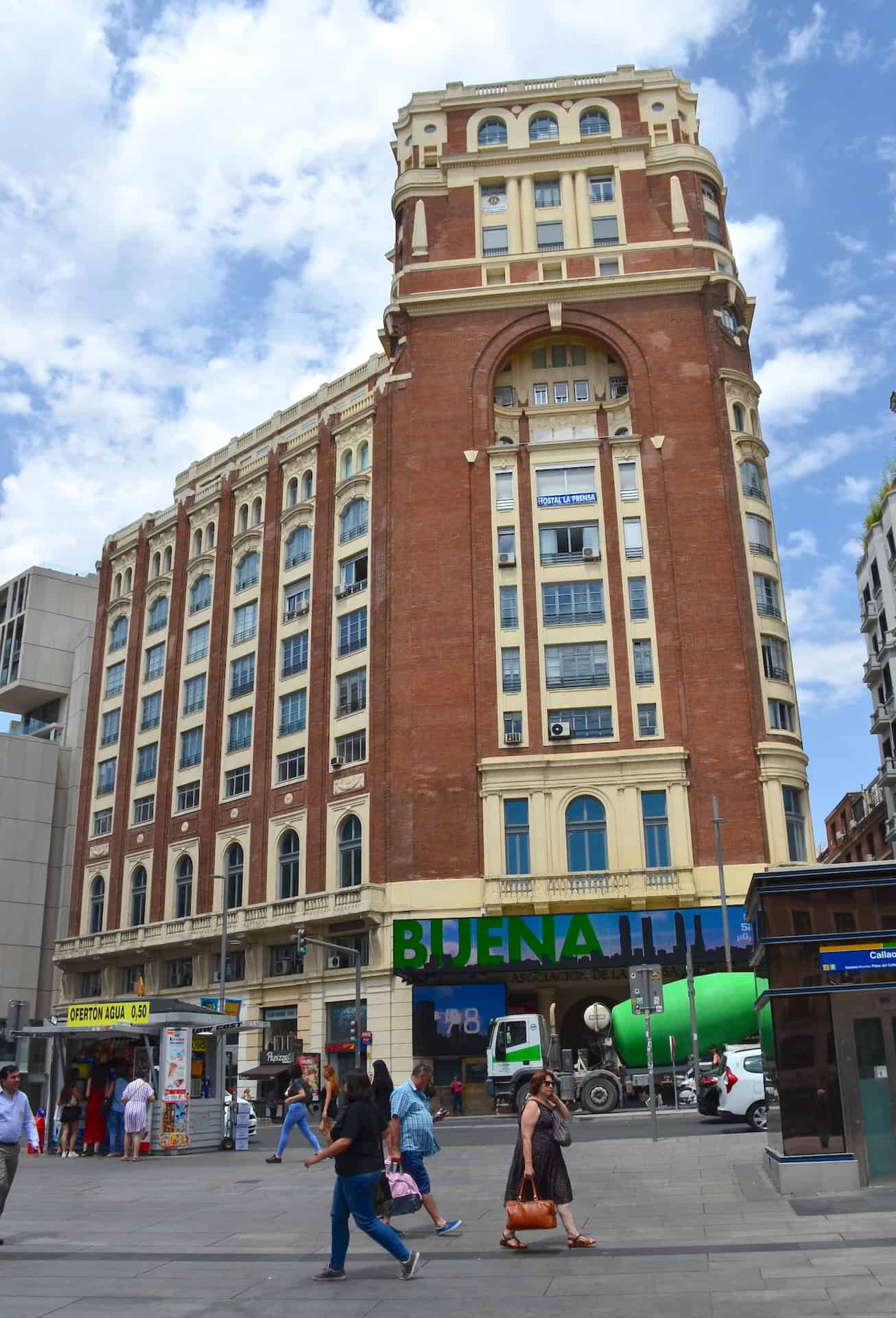 Press Palace on Gran Vía in Madrid, Spain