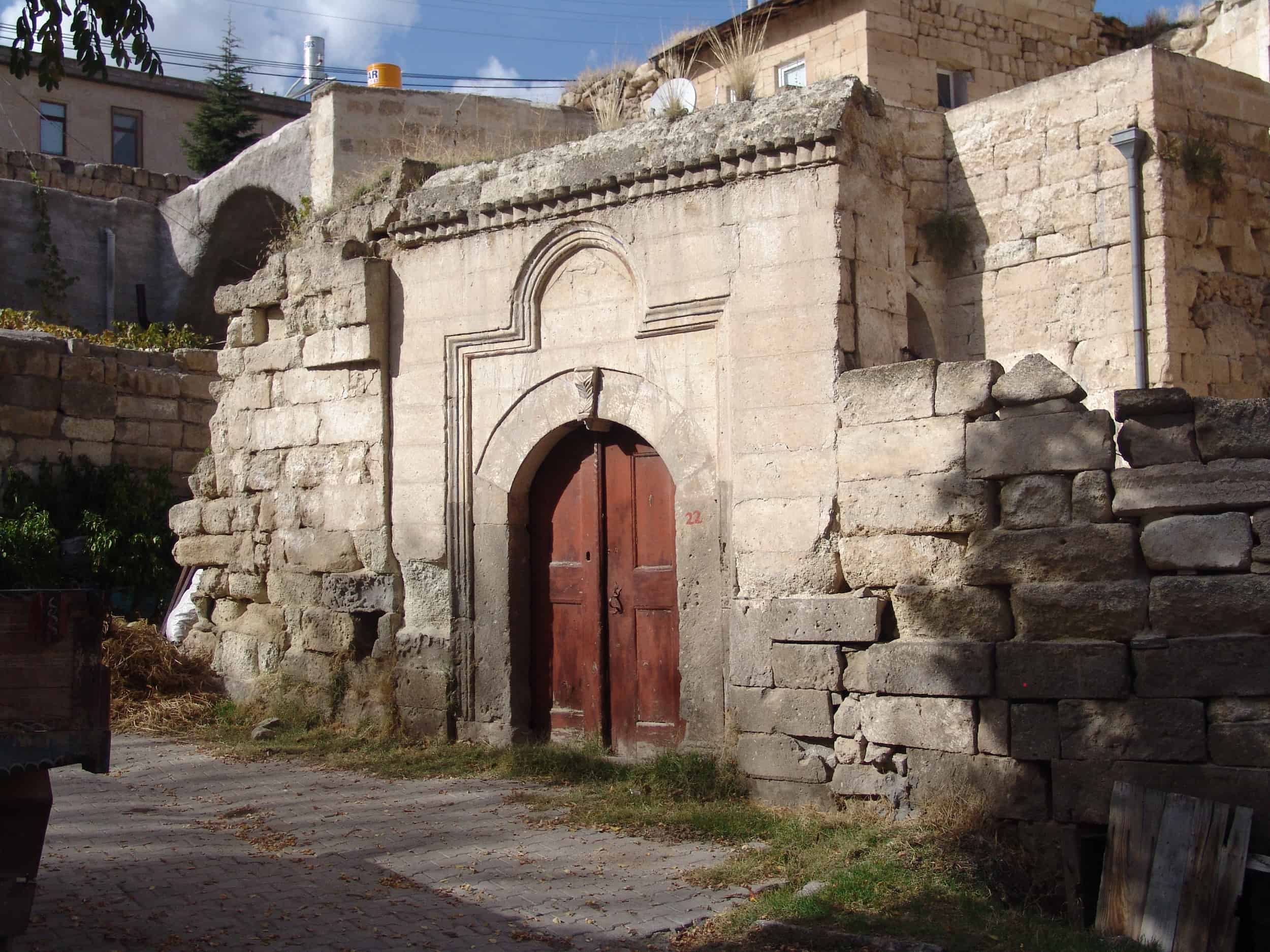 Gate to a mansion in Mustafapaşa (Sinasos), Cappadocia, Turkey