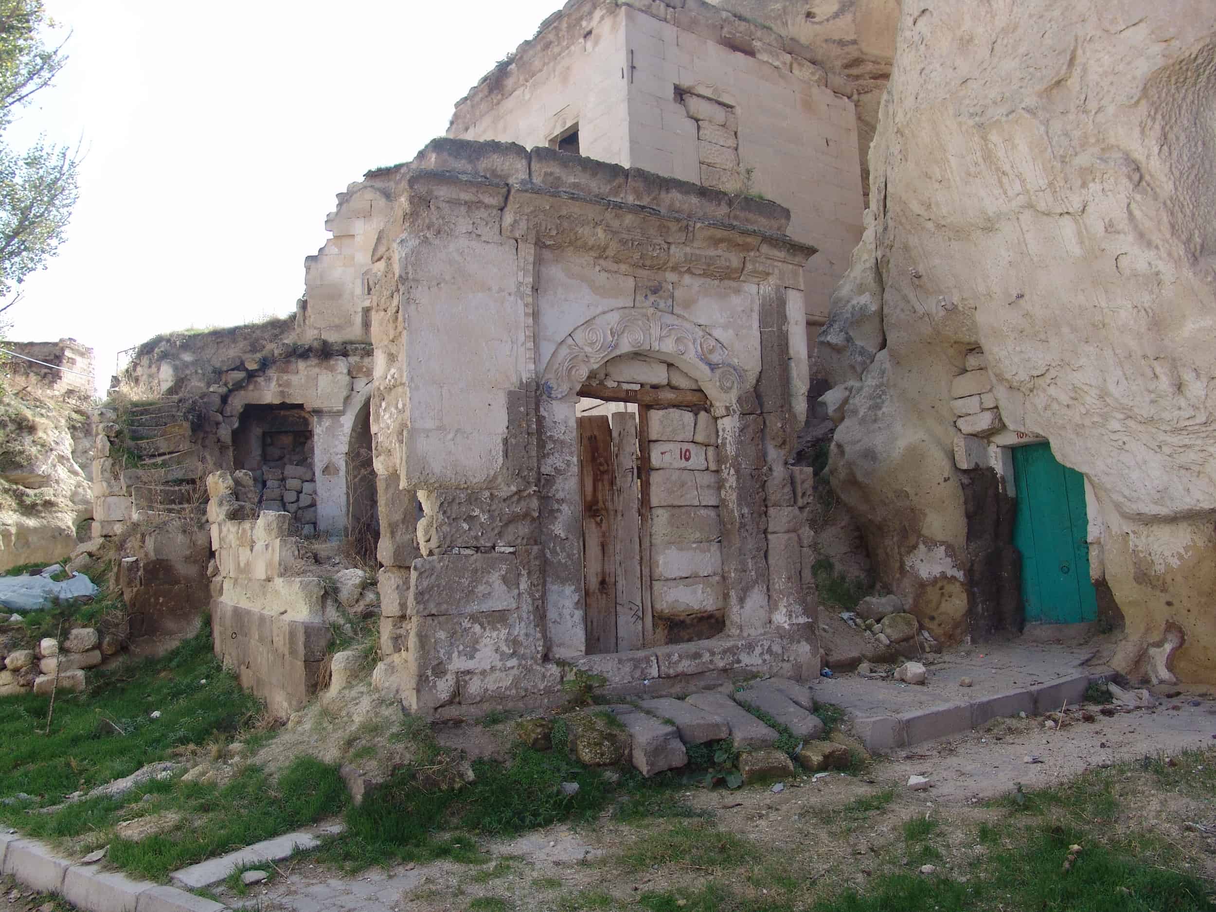 Ruined Greek home in Mustafapaşa (Sinasos), Cappadocia, Turkey