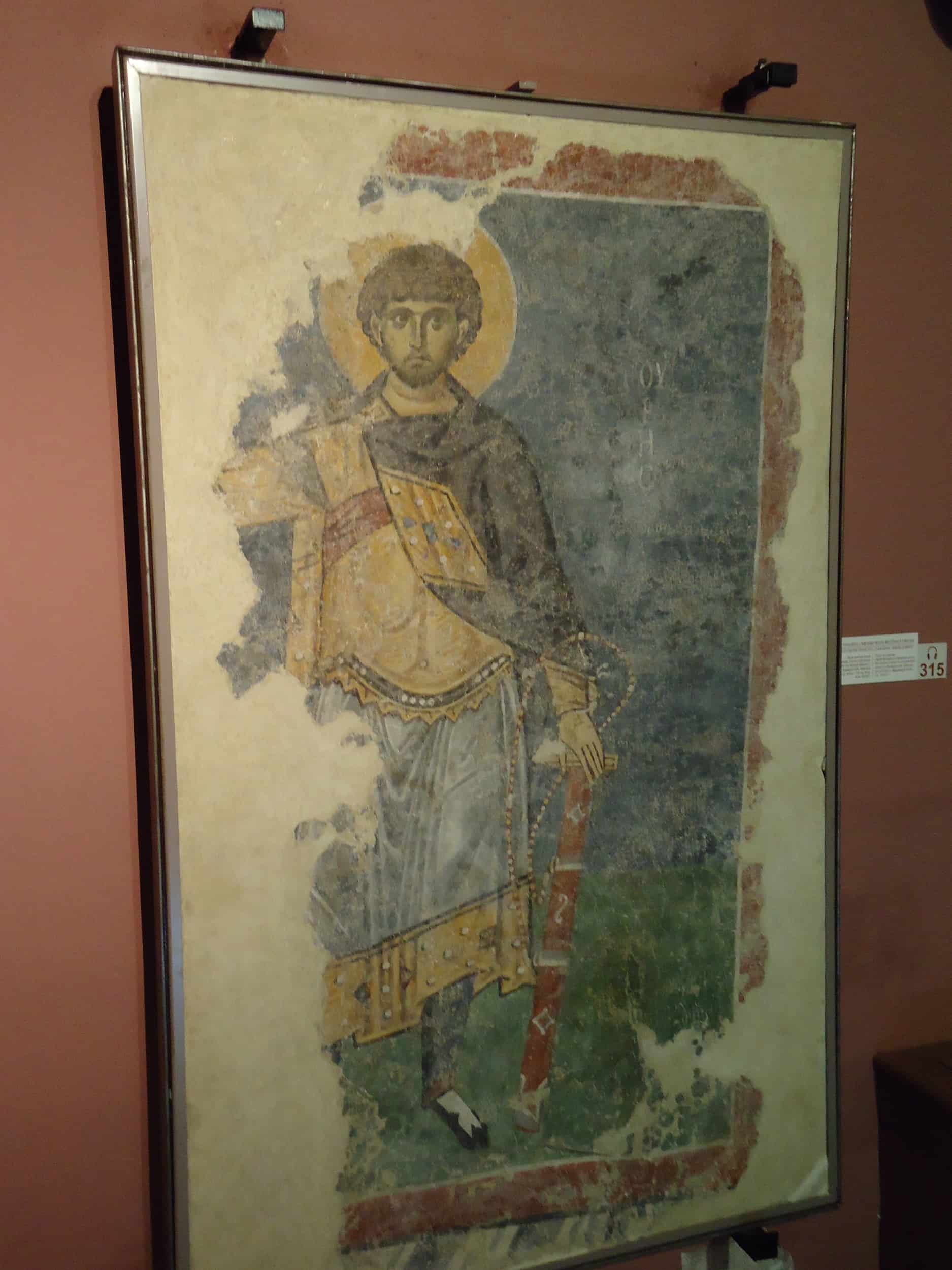 Fresco from a Byzantine church in Constantinople at the Istanbul Archaeology Museum in Istanbul, Turkey