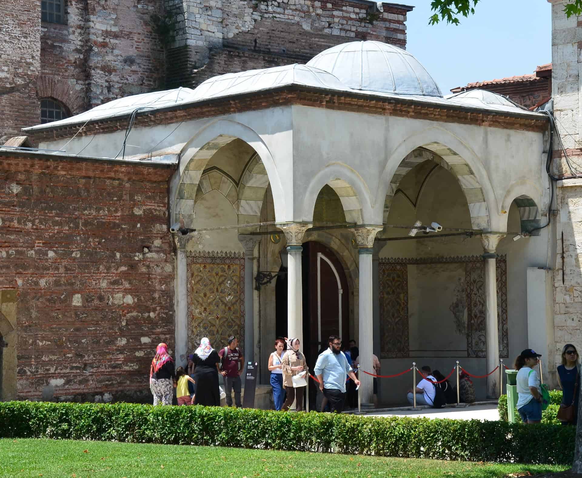 Entrance at Hagia Eirine in Istanbul, Turkey