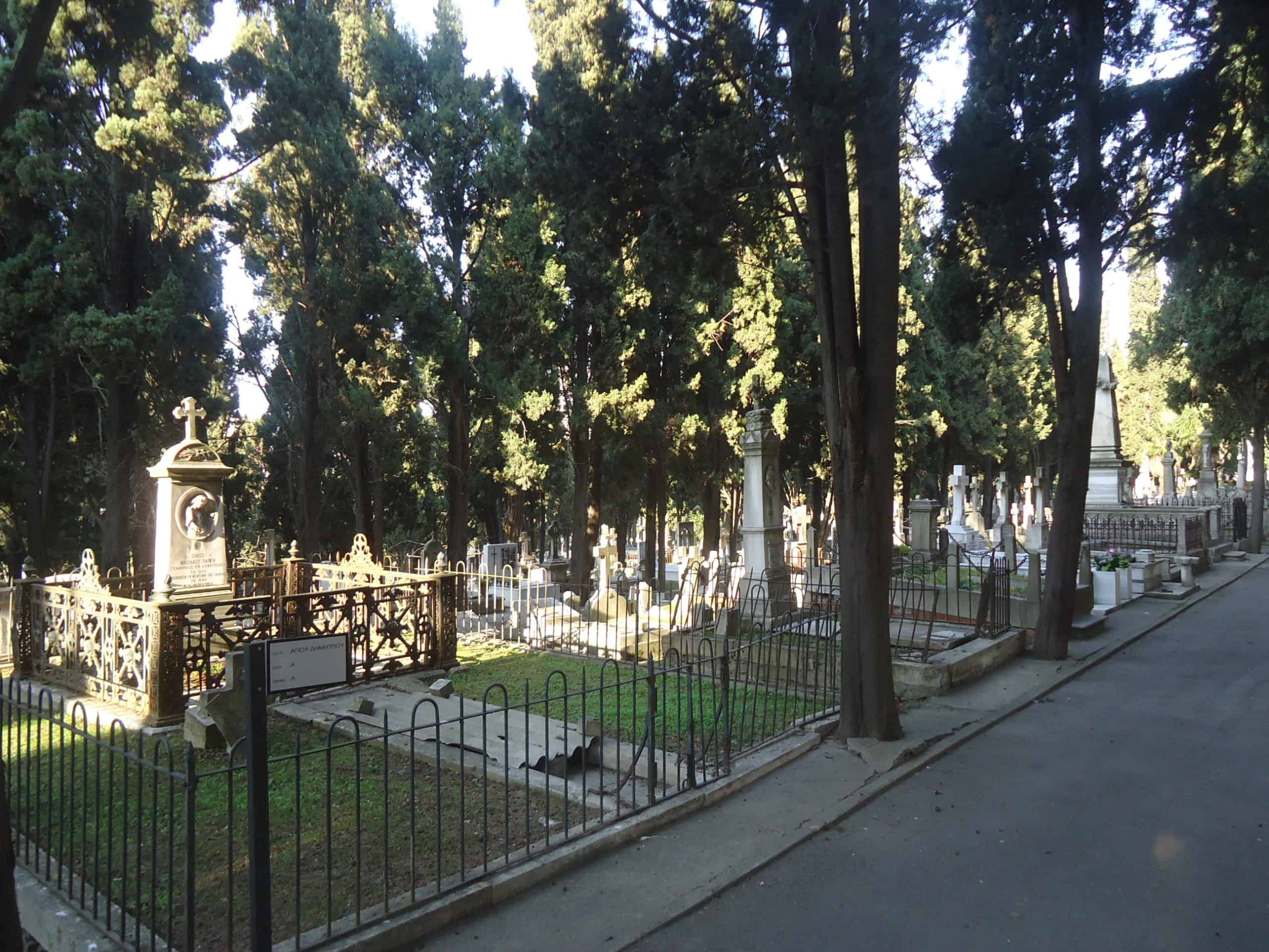 St. Eleftherios Greek Orthodox Cemetery in Kurtuluş, Istanbul, Turkey