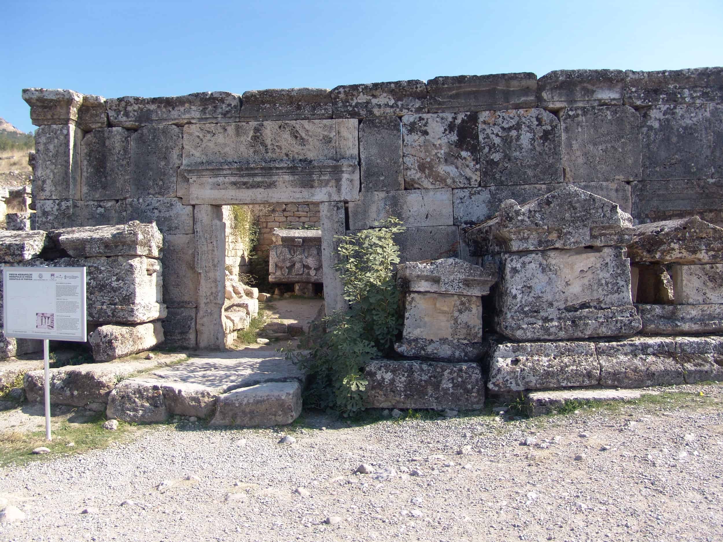 Tomb A6 at the Hierapolis Necropolis