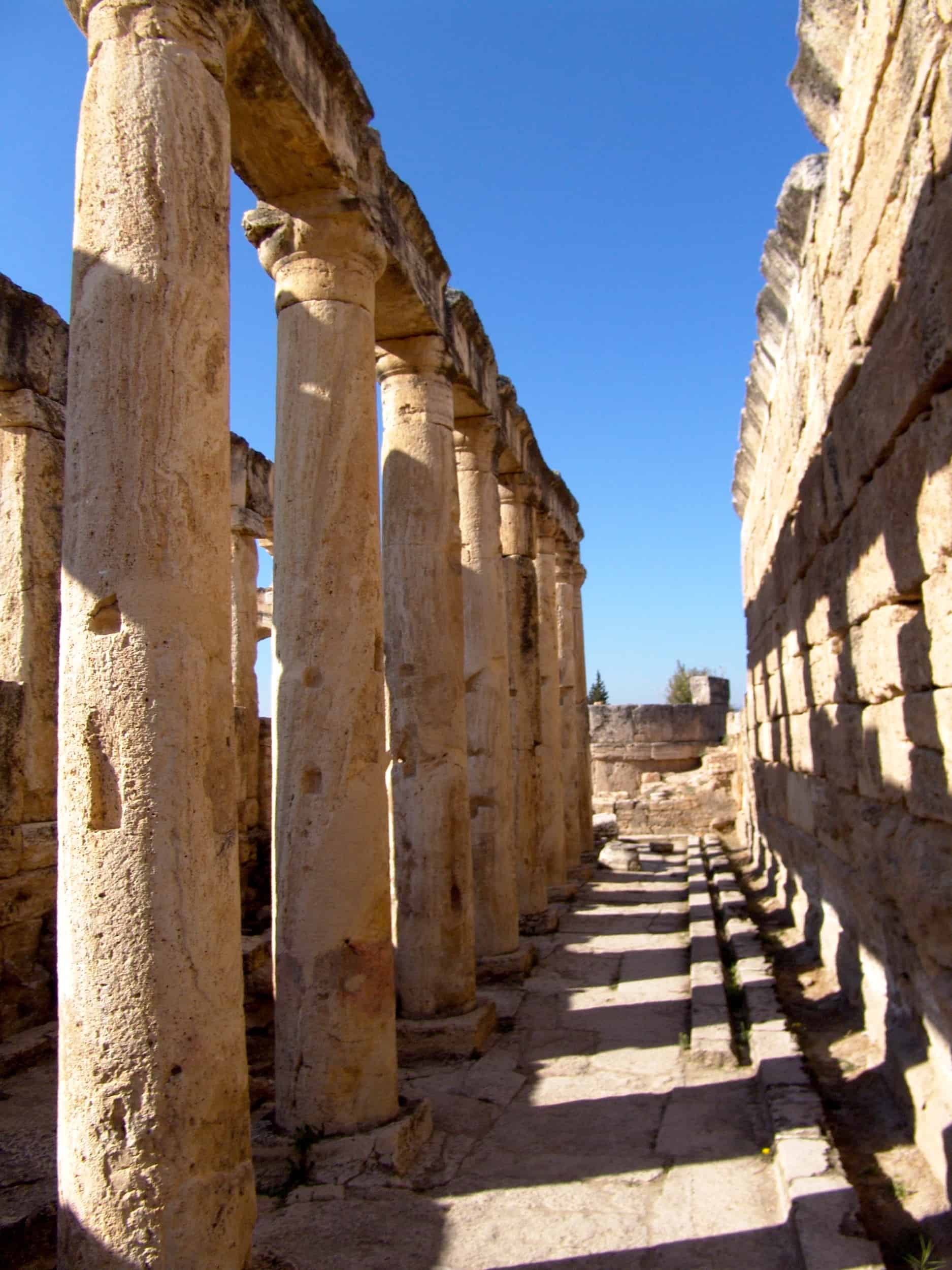 Inner room of the latrine on Frontinus Street in Hierapolis