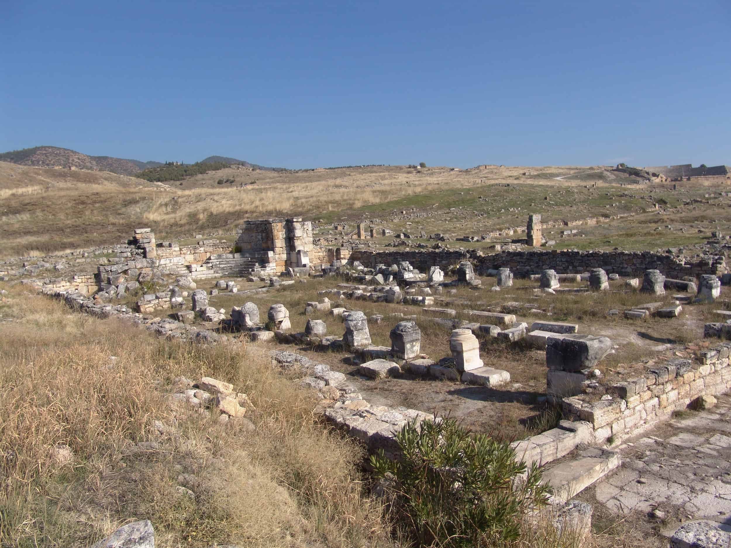 Hierapolis Cathedral on Frontinus Street in Hierapolis