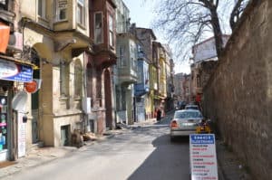 Vodina Street in Fener, Istanbul, Turkey
