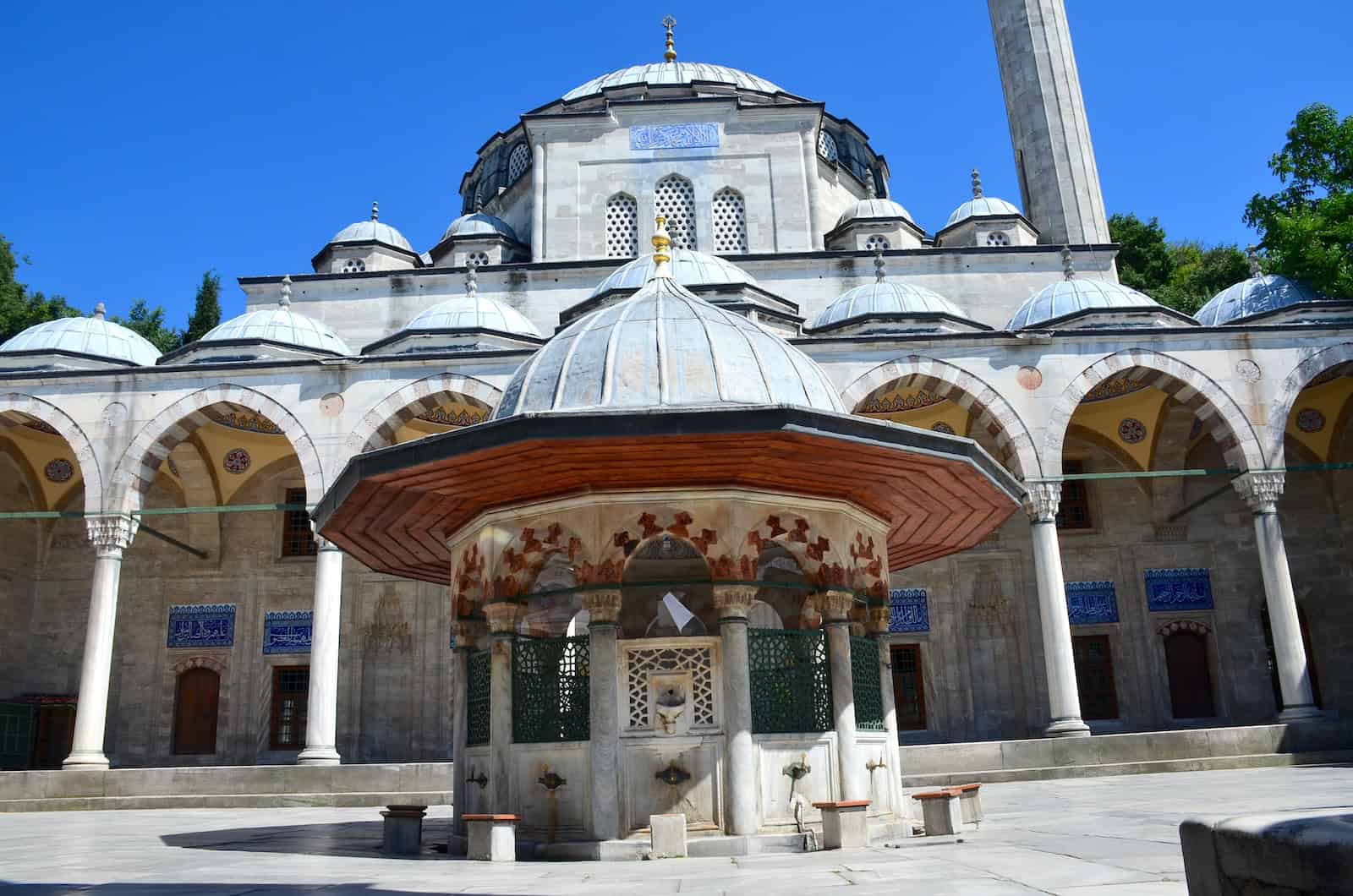 Ablutions fountain at the Sokollu Mehmed Pasha Mosque in Kadırga, Istanbul, Turkey