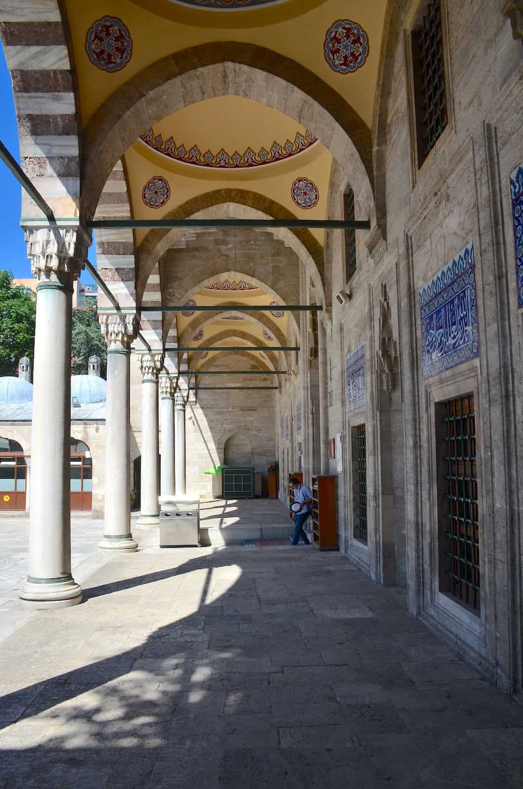 Domed portico of the Sokollu Mehmed Pasha Mosque in Kadırga, Istanbul, Turkey