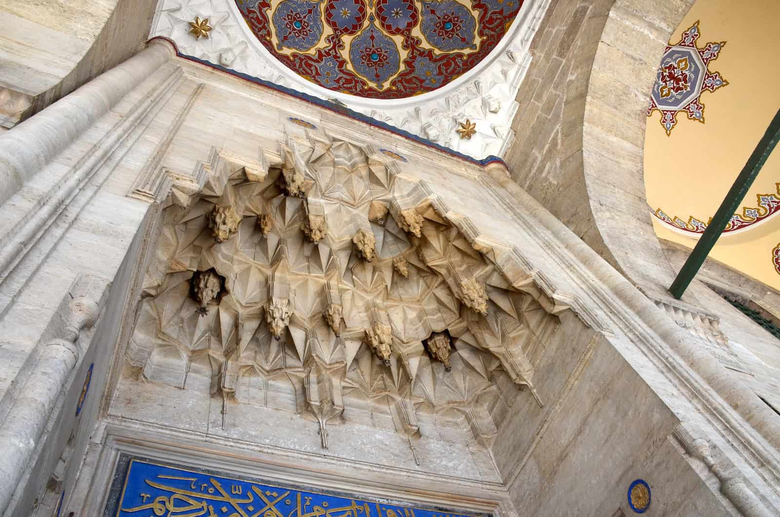 Muqarnas niche at the Sokollu Mehmed Pasha Mosque