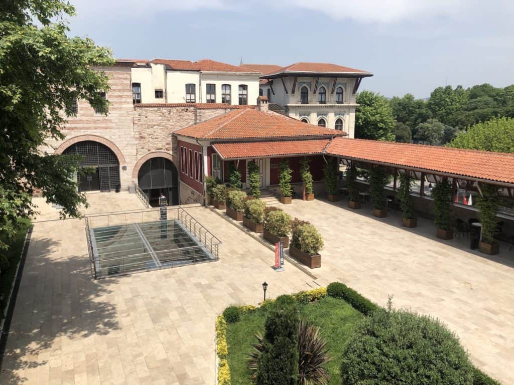 Courtyard of the Museum of Turkish and Islamic Arts in Istanbul, Turkey