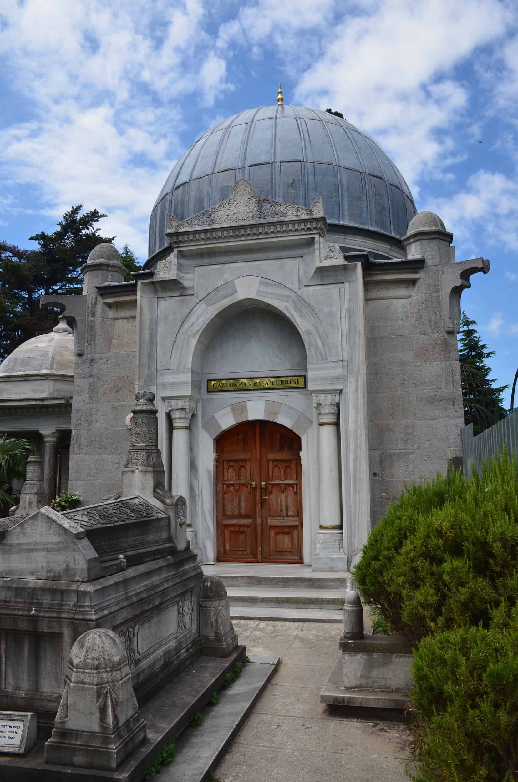 Tomb of Gazi Osman Pasha at the Fatih Mosque in Istanbul, Turkey