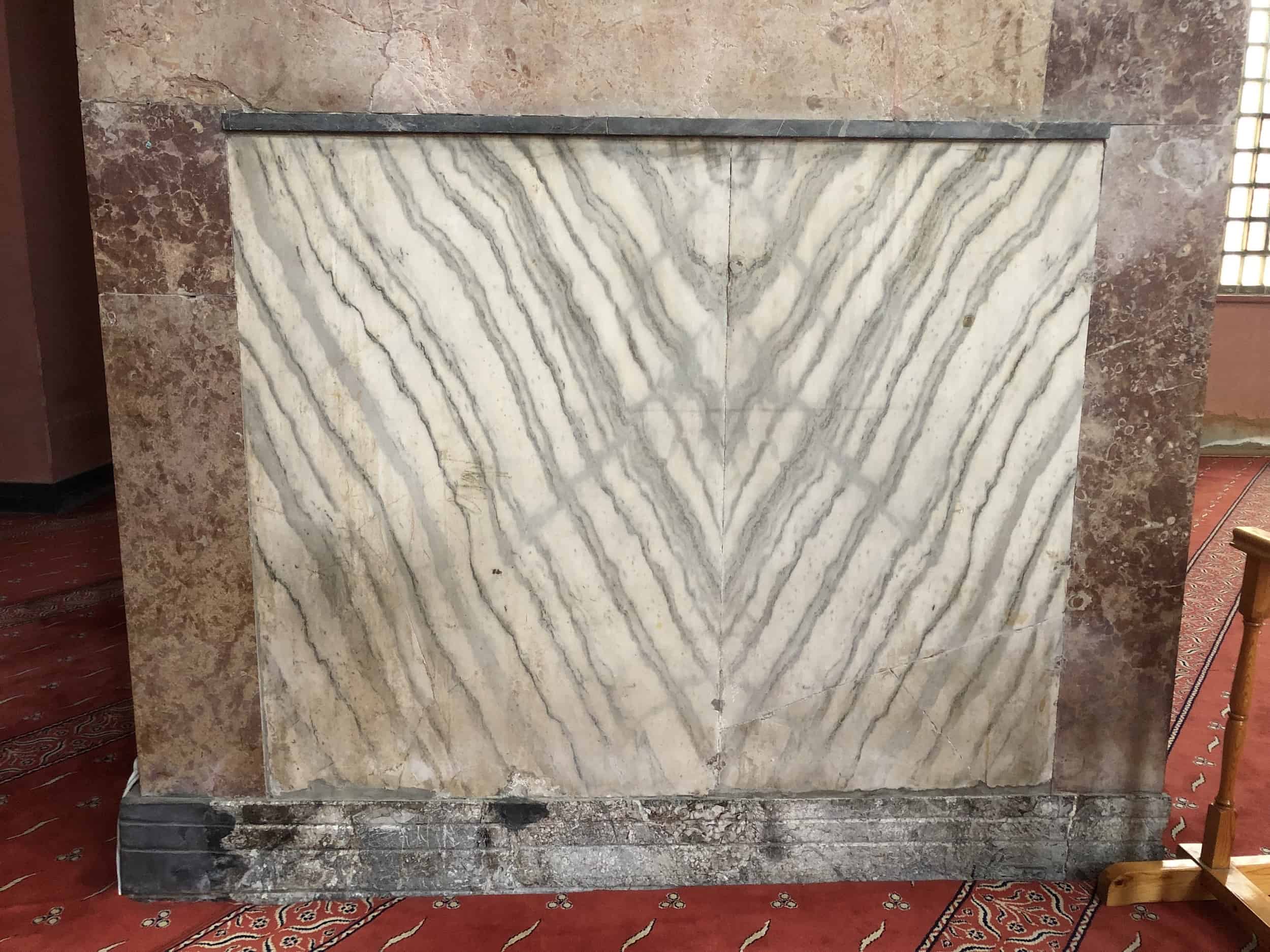 Marble panels in the Kalenderhane Mosque in Istanbul, Turkey