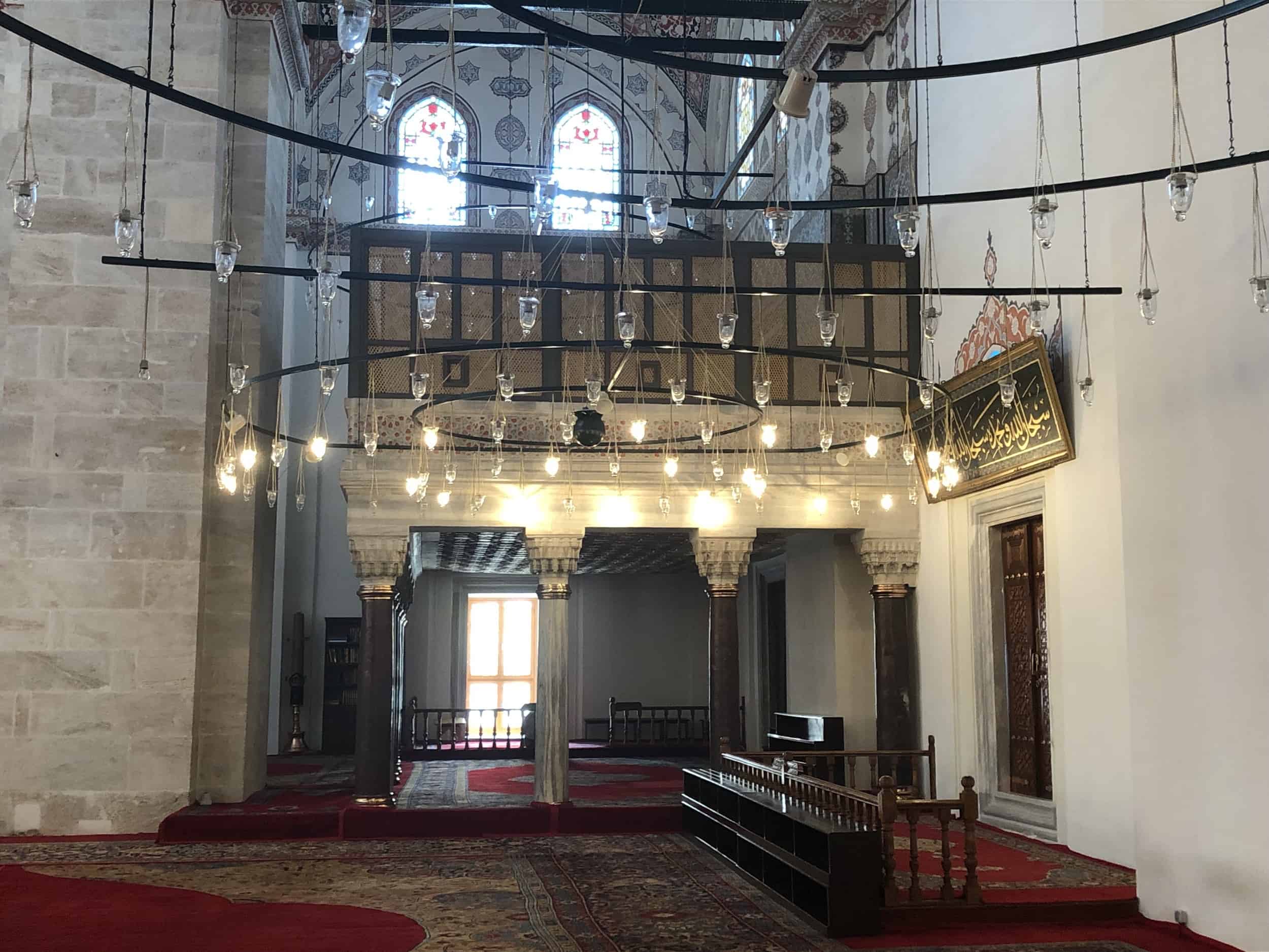 Sultan's loge of the Bayezid II Mosque in Istanbul, Turkey