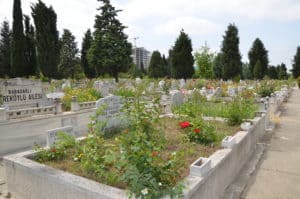 New Topkapı Cemetery in Istanbul, Turkey
