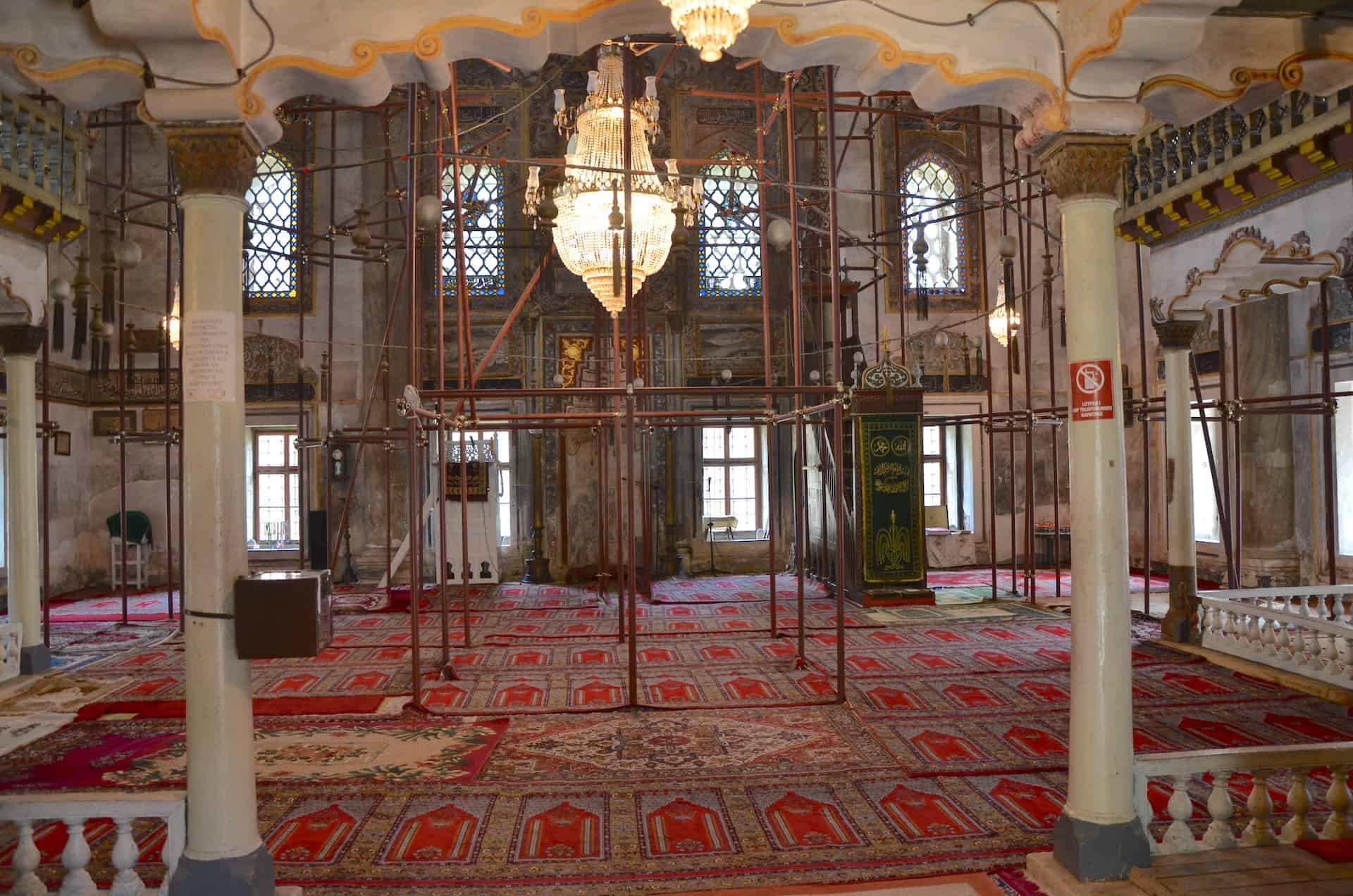 Prayer hall of the Tombul Mosque in Shumen, Bulgaria