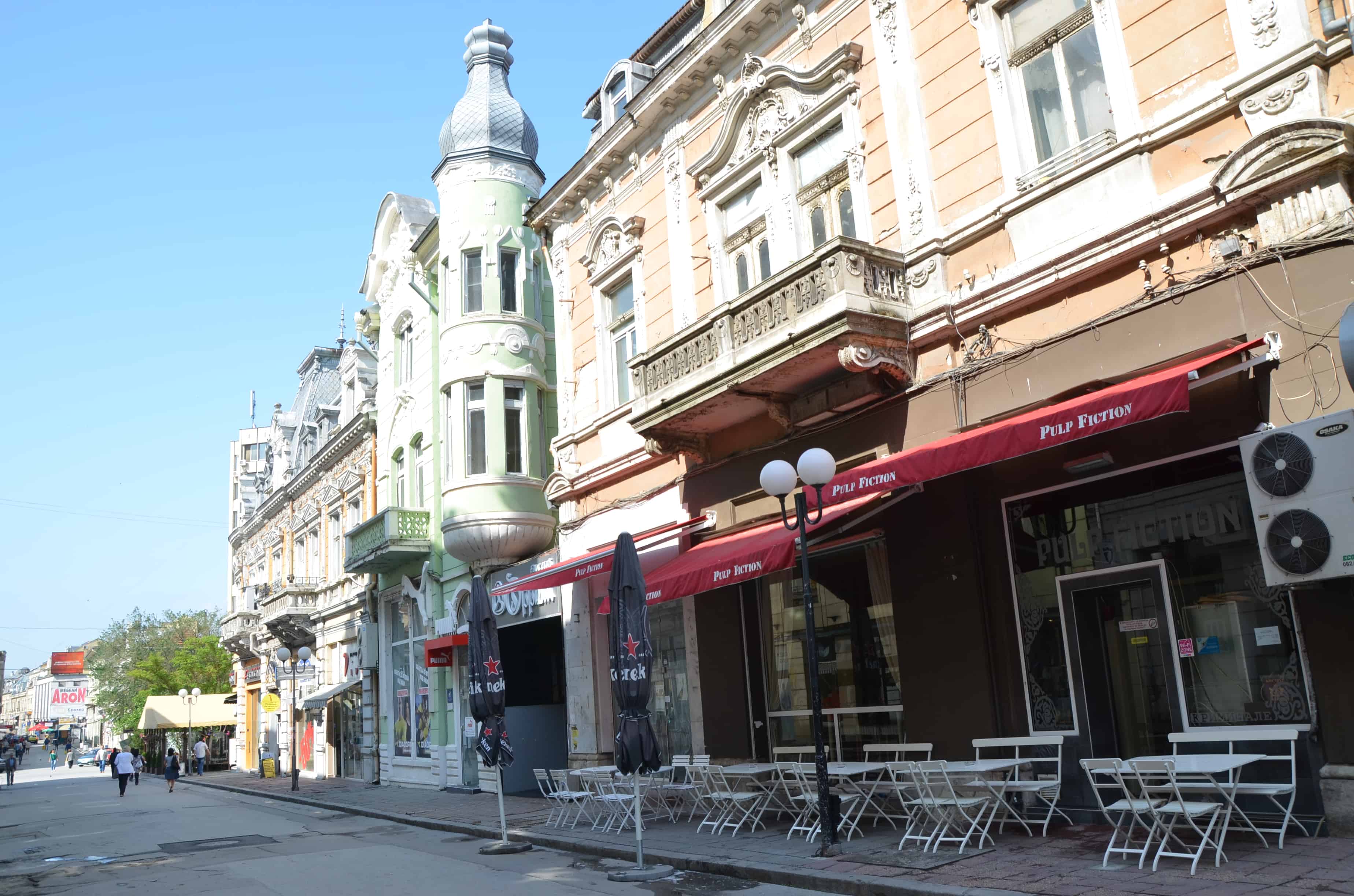 Aleksandrovska Street in Ruse, Bulgaria