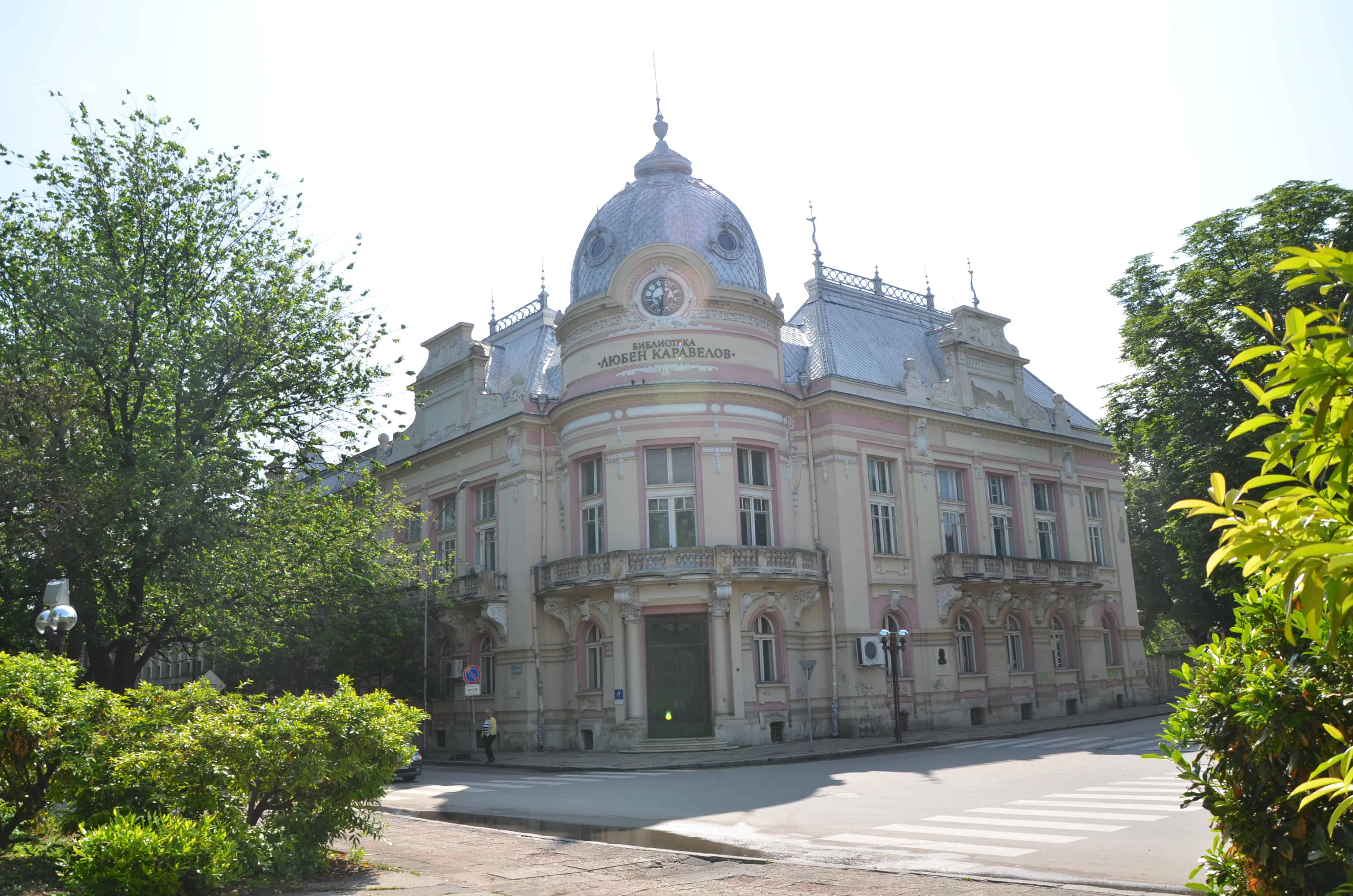 Lyuben Karavelov Library on Prince Alexander Battenberg Square in Ruse, Bulgaria