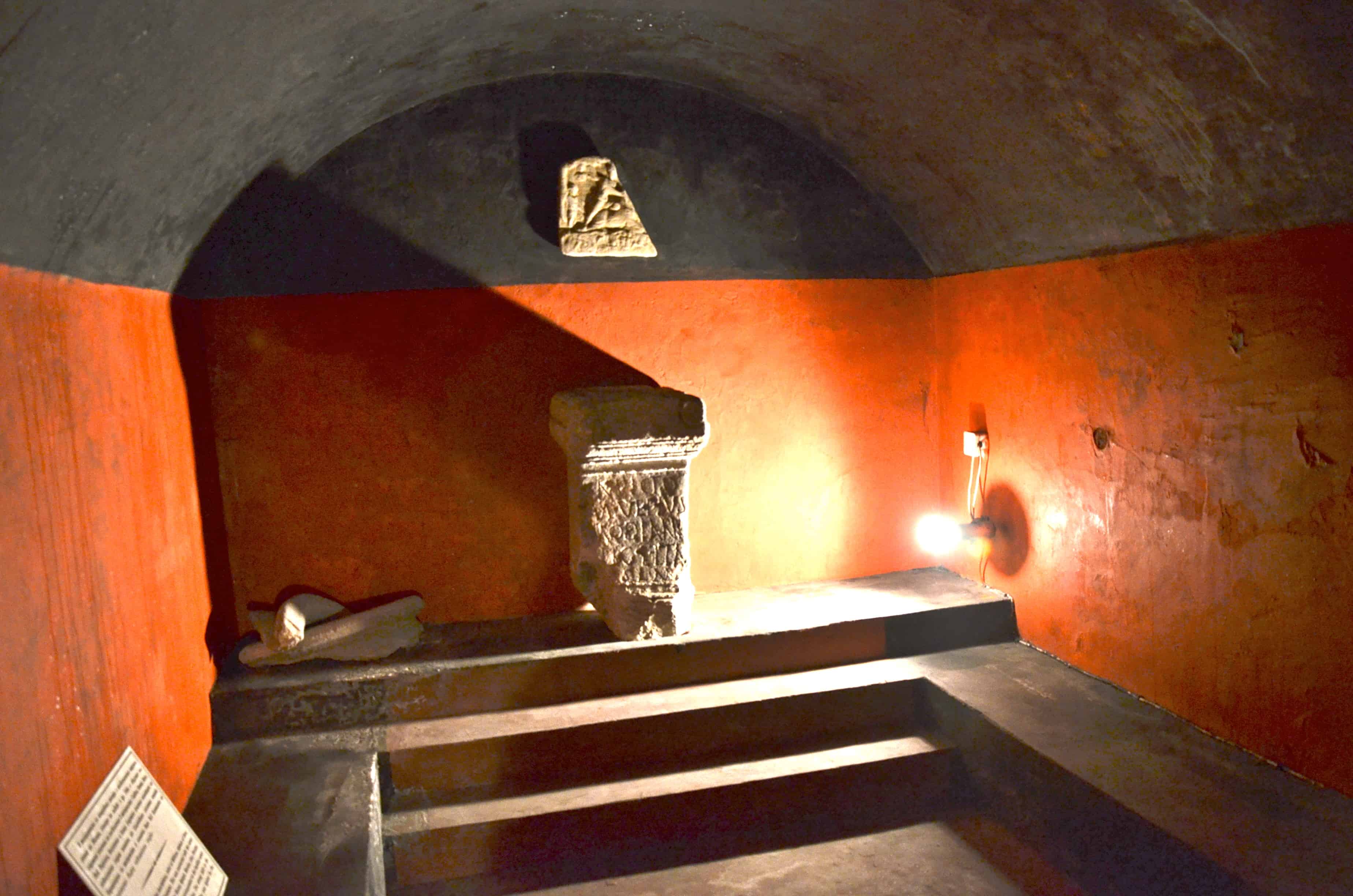 Recreated Roman funeral vault at Sexaginta Prista in Ruse, Bulgaria