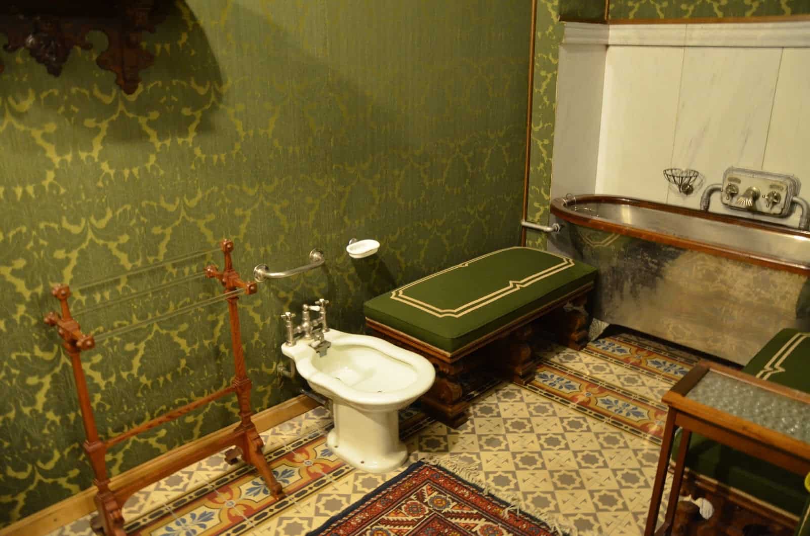 Royal Bathroom at Peleș Castle in Sinaia, Romania