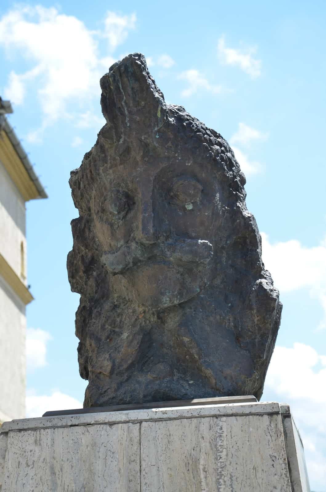 Bust of Vlad Țepeș in Sighişoara, Romania