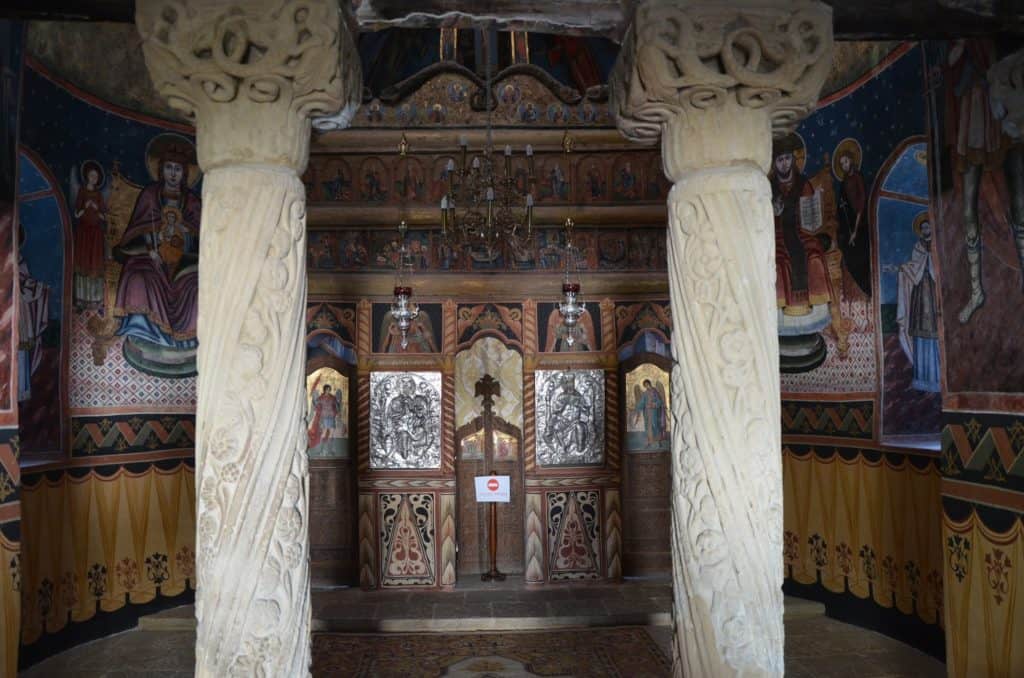 Old Church at Sinaia Monastery in Sinaia, Romania