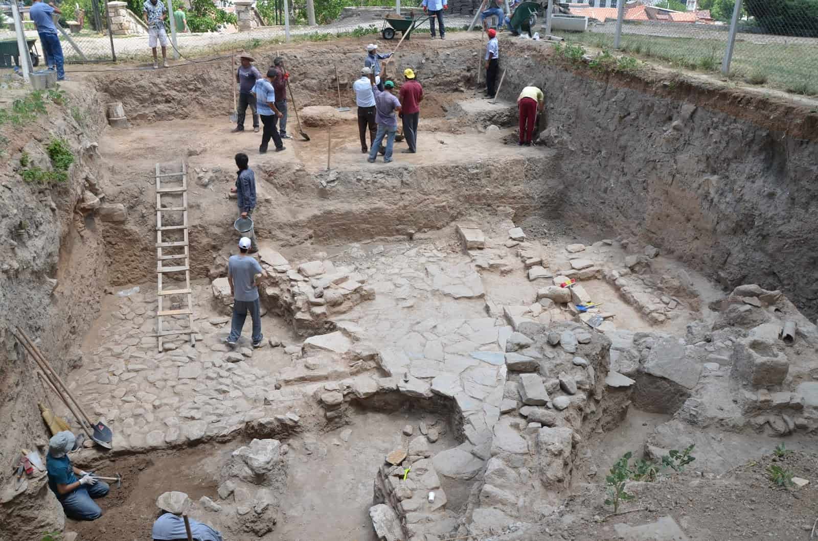 Archaeological dig on Kırşehir Kalesi in Kırşehir, Turkey