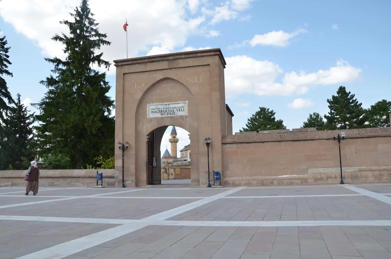 Entrance to the Hacıbektaş Külliyesi in Hacıbektaş, Turkey