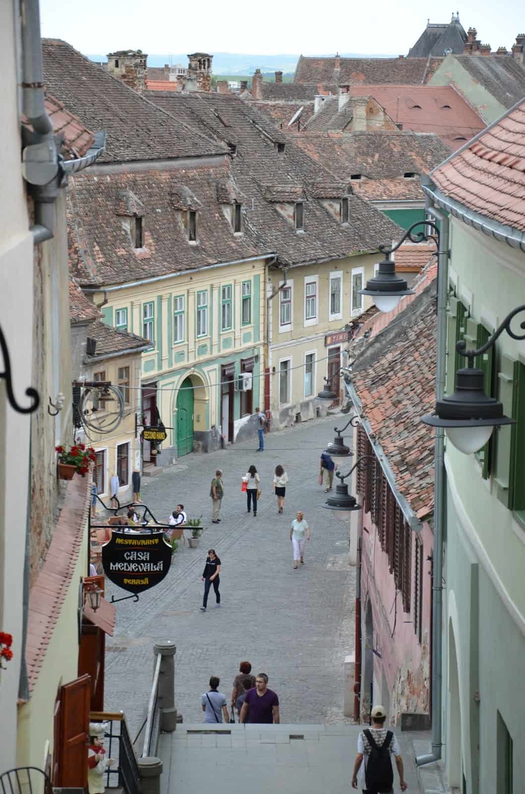 Lower Town in Sibiu, Romania