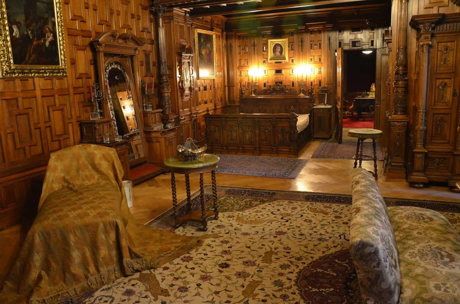 Royal Bedroom at Peleș Castle in Sinaia, Romania