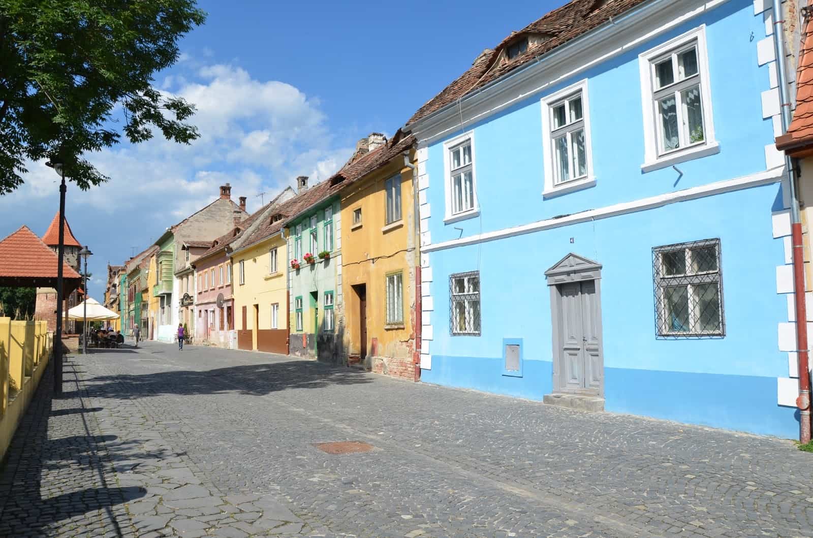 Citadel Street in Sibiu, Romania