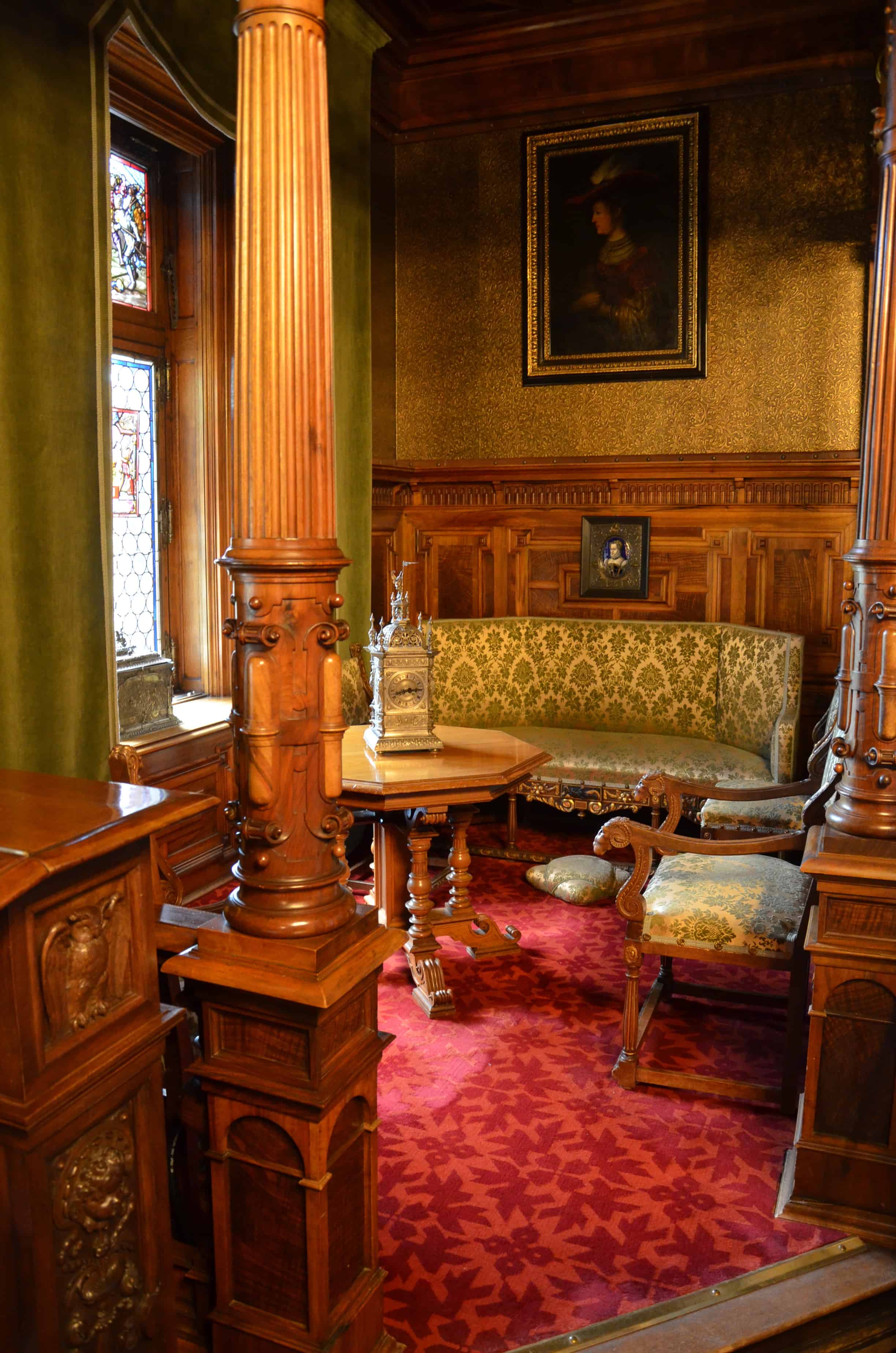 King's office at Peleș Castle in Sinaia, Romania