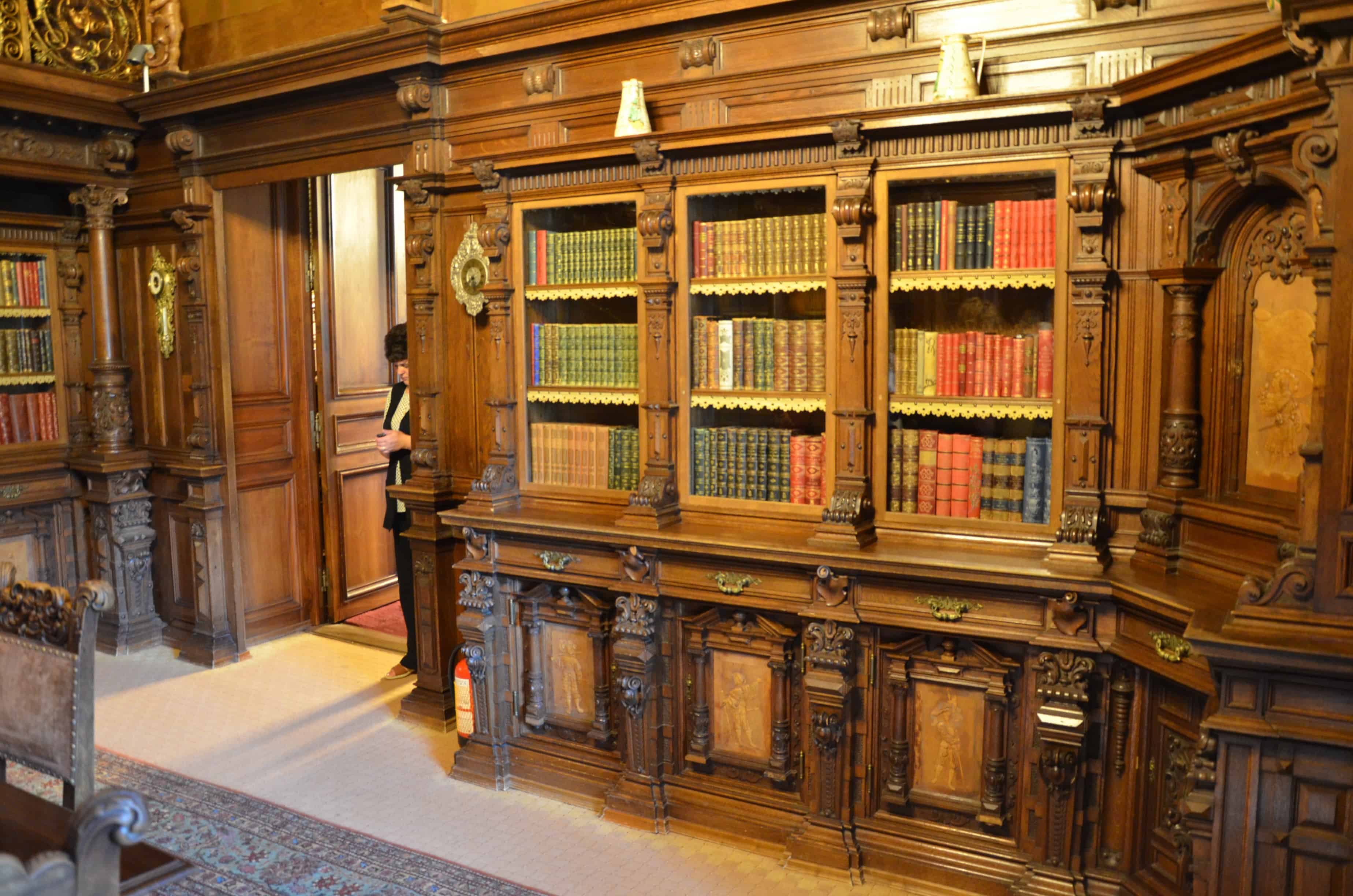 Royal Library at Peleș Castle in Sinaia, Romania