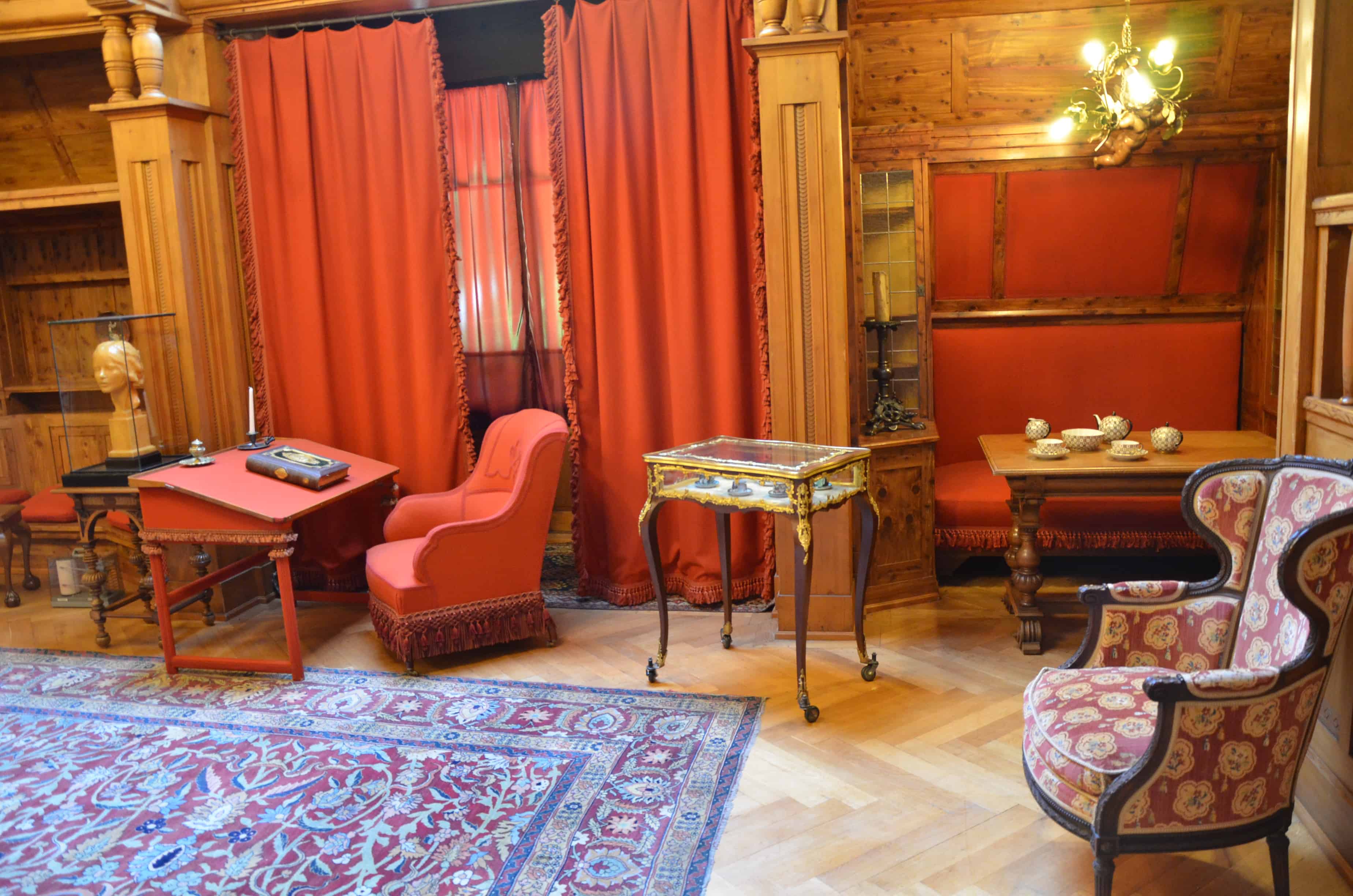 Queen Marie’s painting room at Peleș Castle in Sinaia, Romania