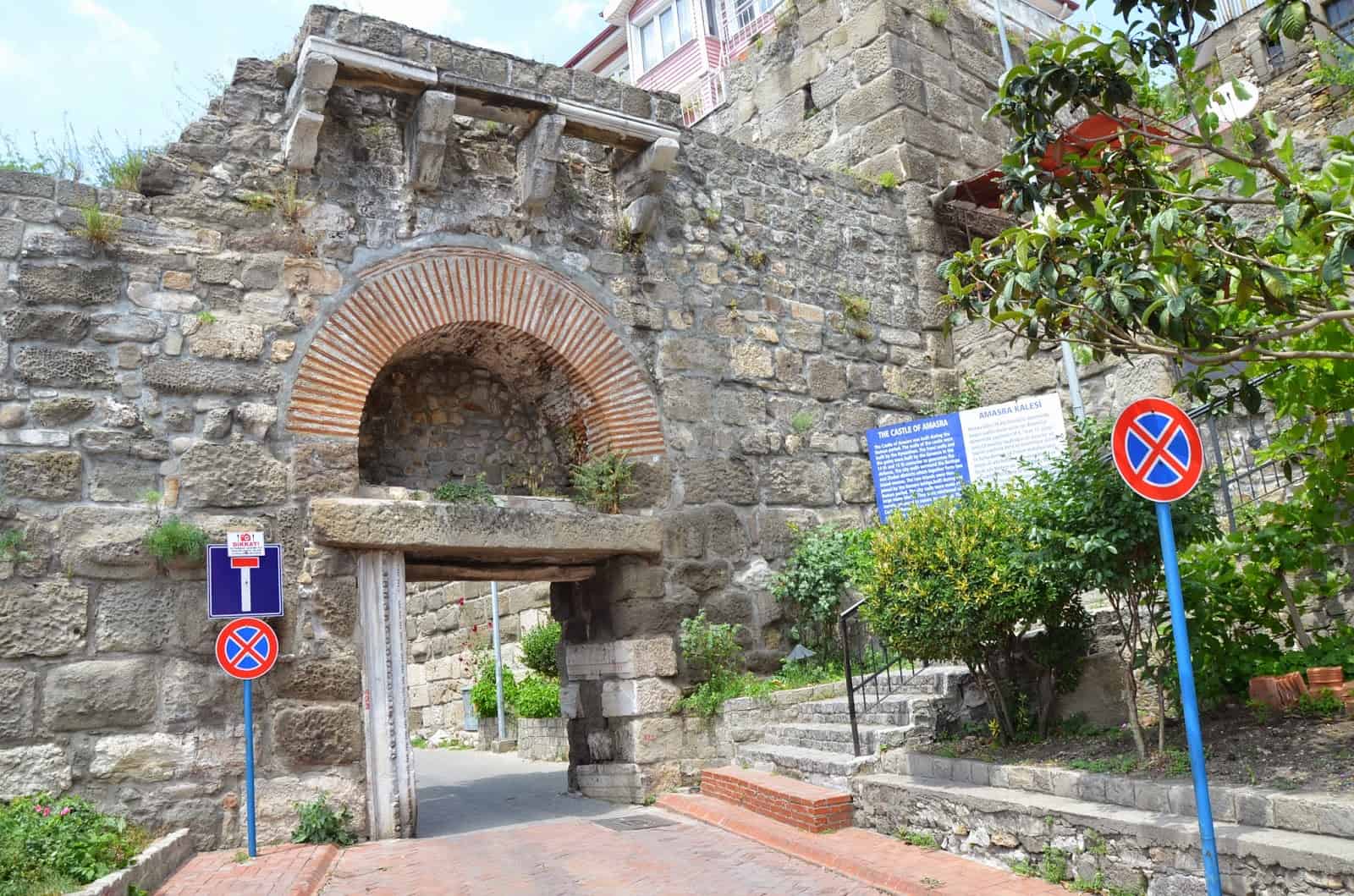 Gate to Kale in Amasra, Turkey