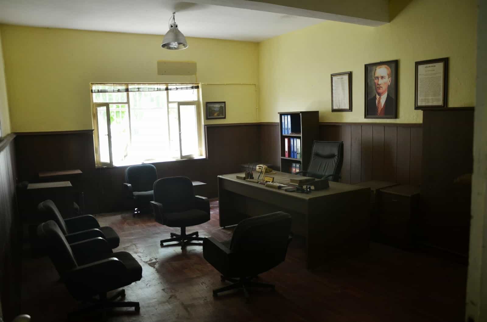 Warden's office at Sinop Prison in Turkey