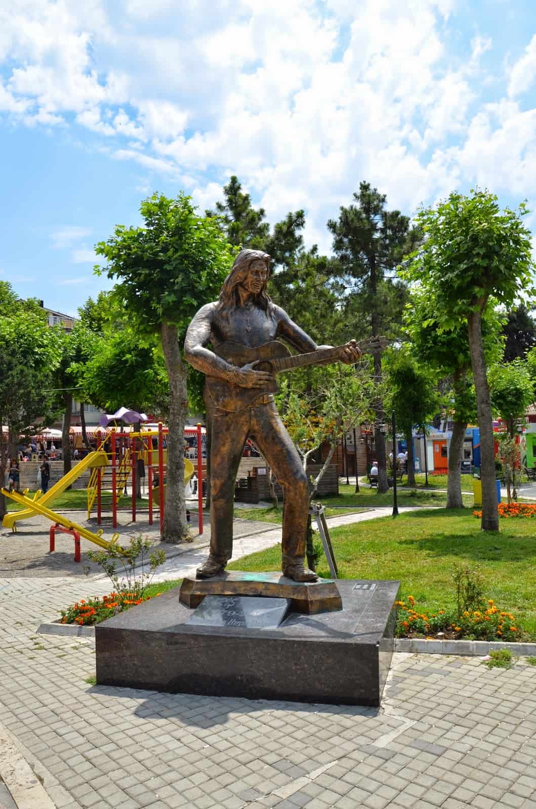 Barış Akarsu statue in Amasra, Turkey
