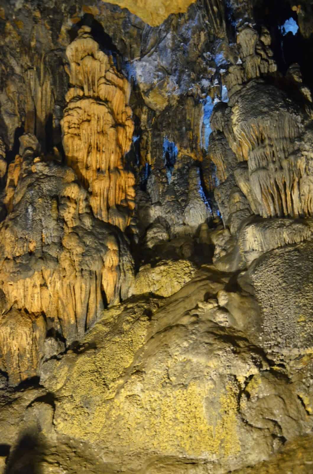 Cave formations at Bulak Mencilis Cave in Turkey