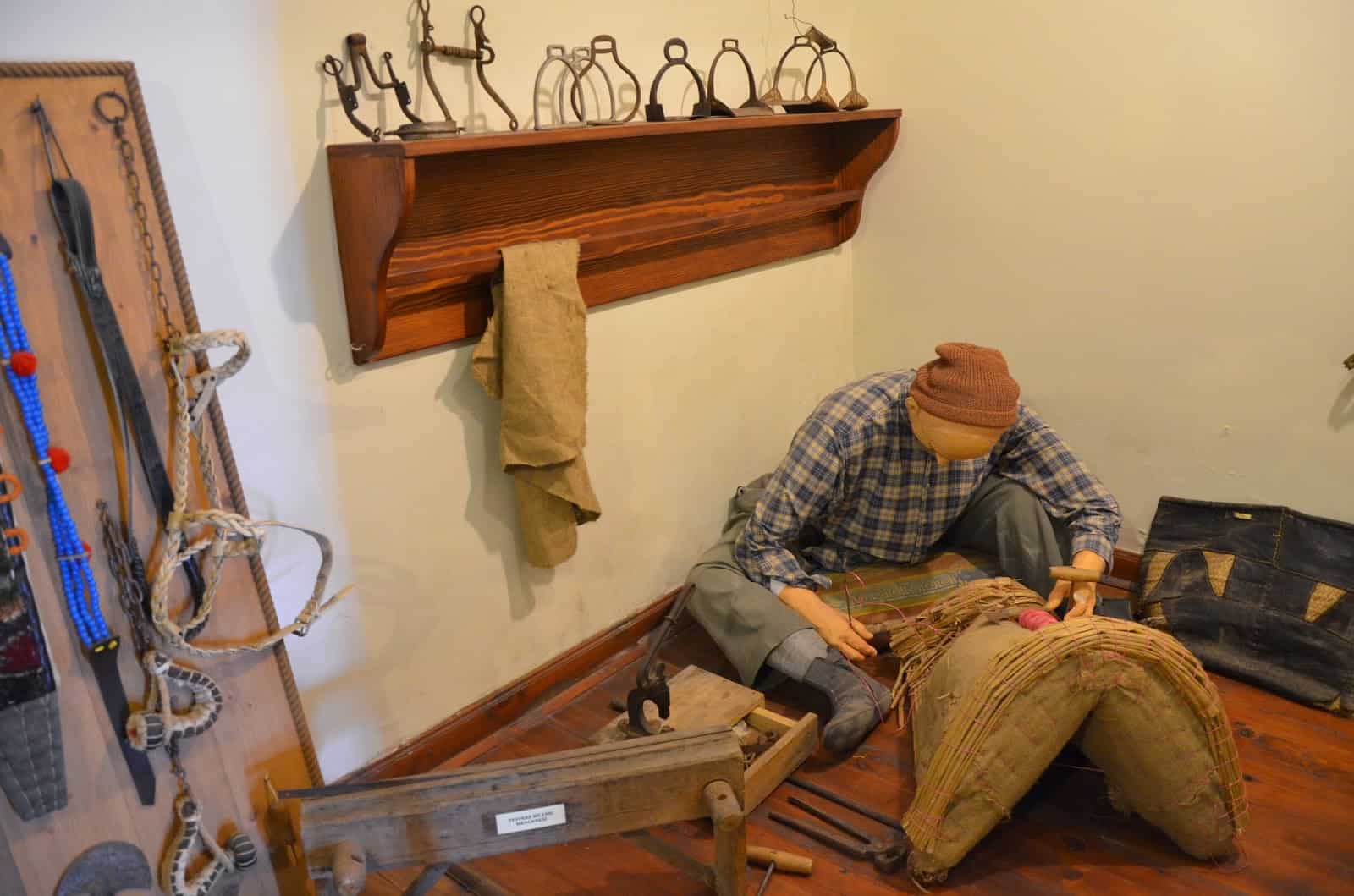 Saddlemaker at the City History Museum in Safranbolu, Turkey