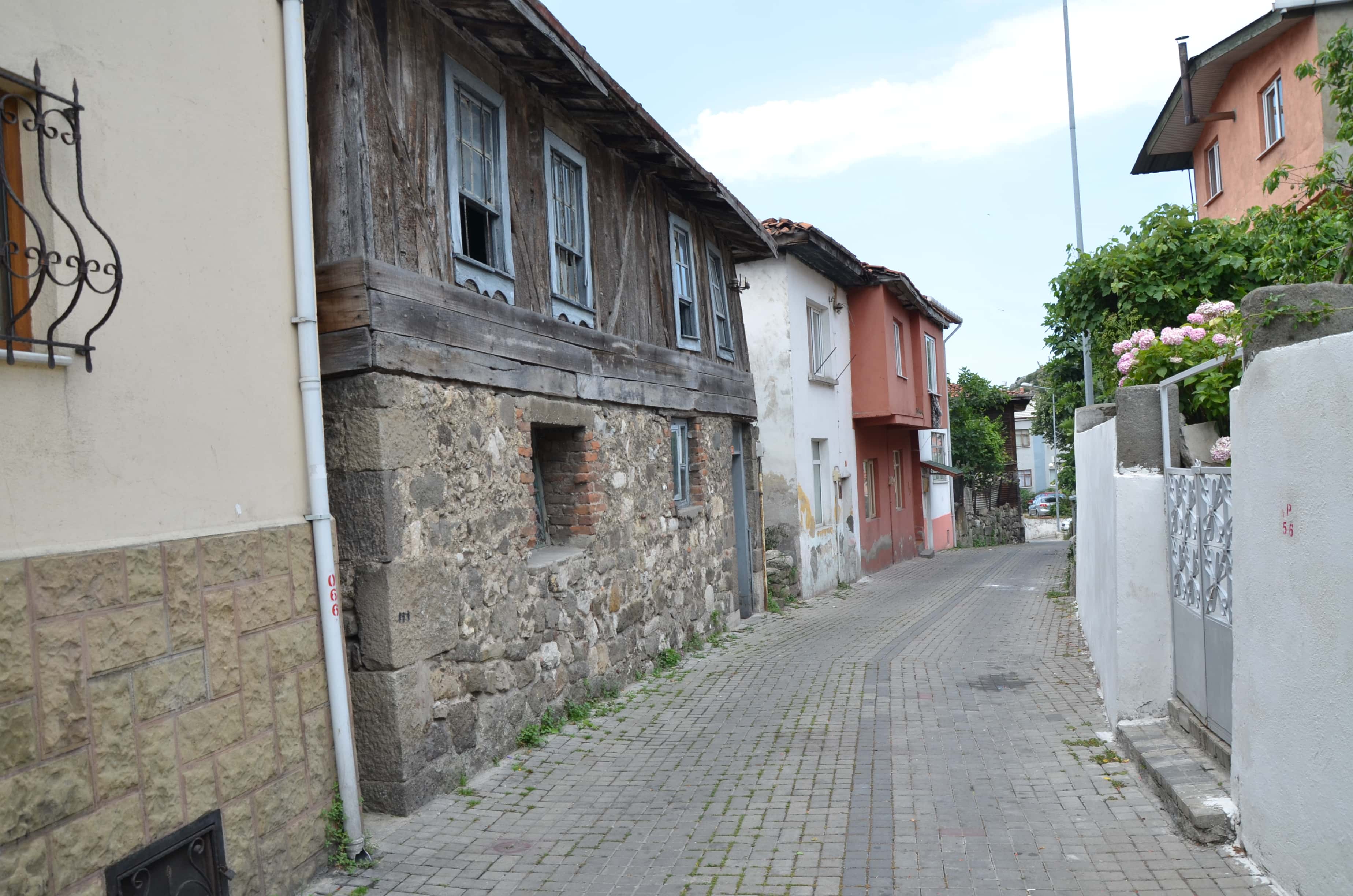 A street in Kale in Amasra, Turkey