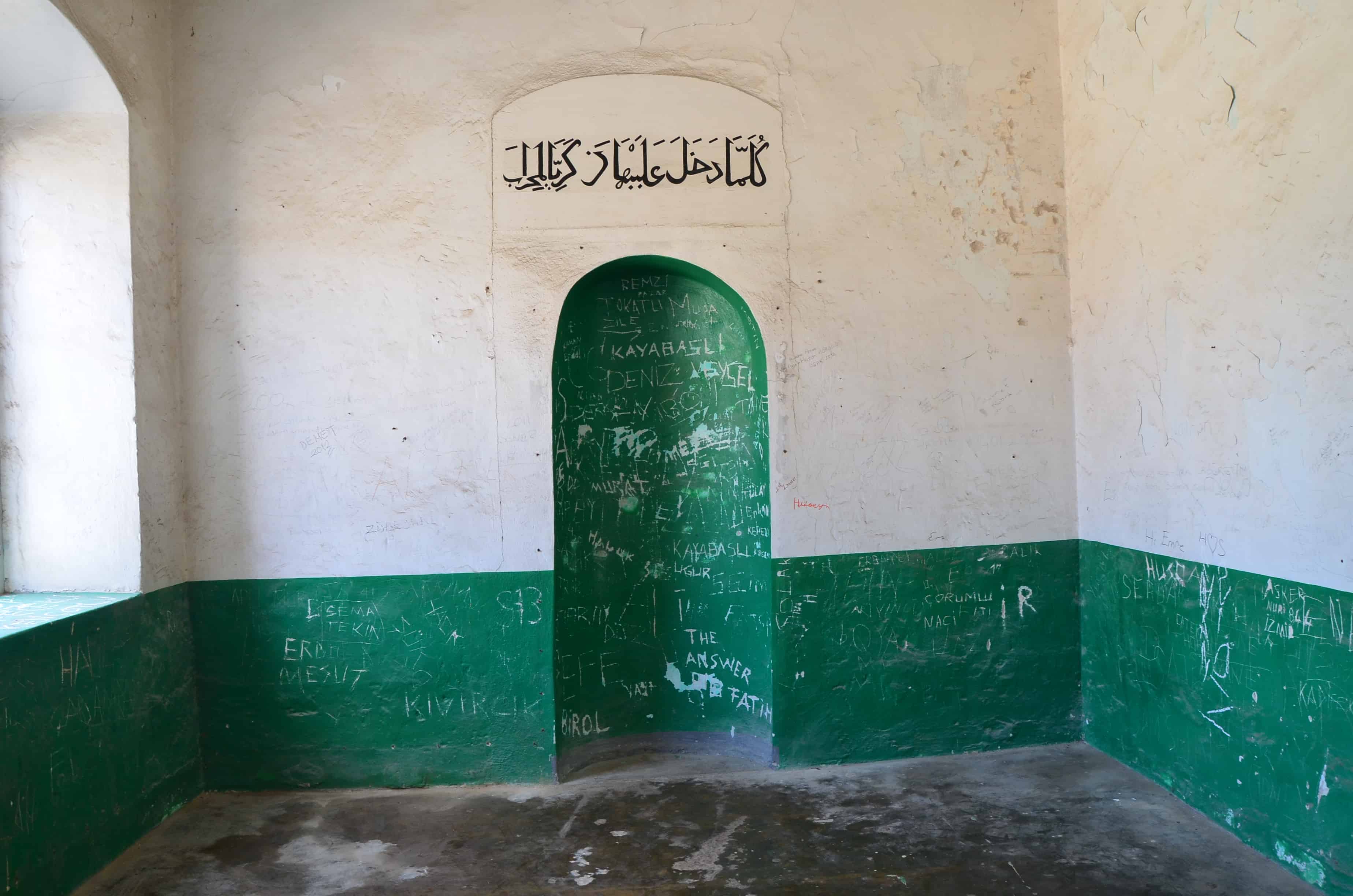 Prayer room in the Juvenile wing at Sinop Prison in Turkey