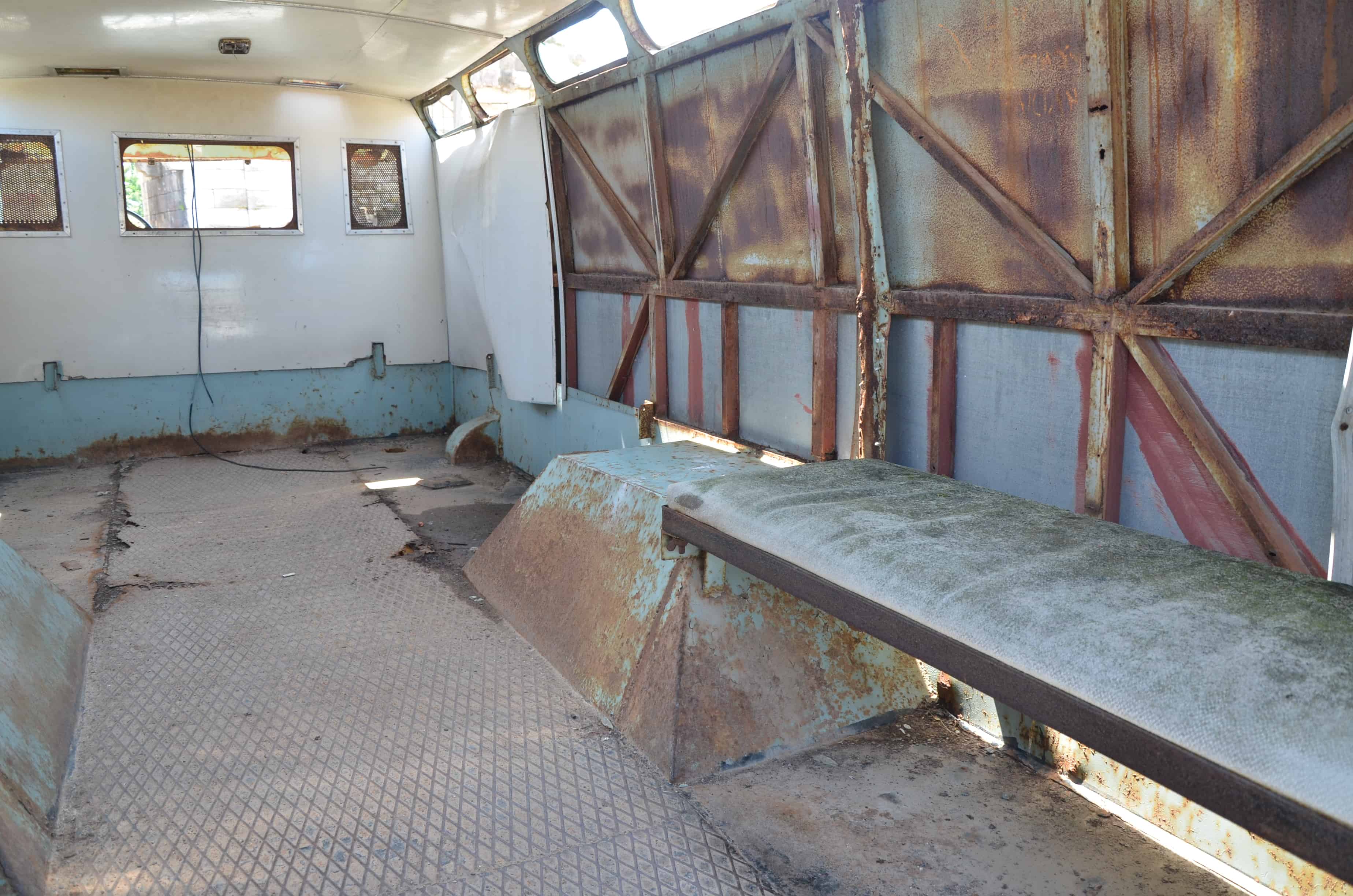 Prison bus at Sinop Cezaevi in Sinop, Turkey