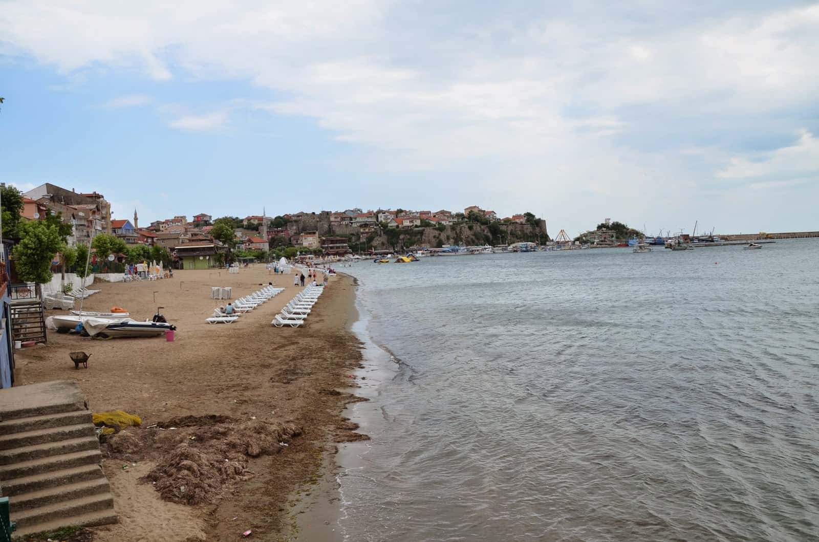 Beach at Büyük Limanı in Amasra, Turkey