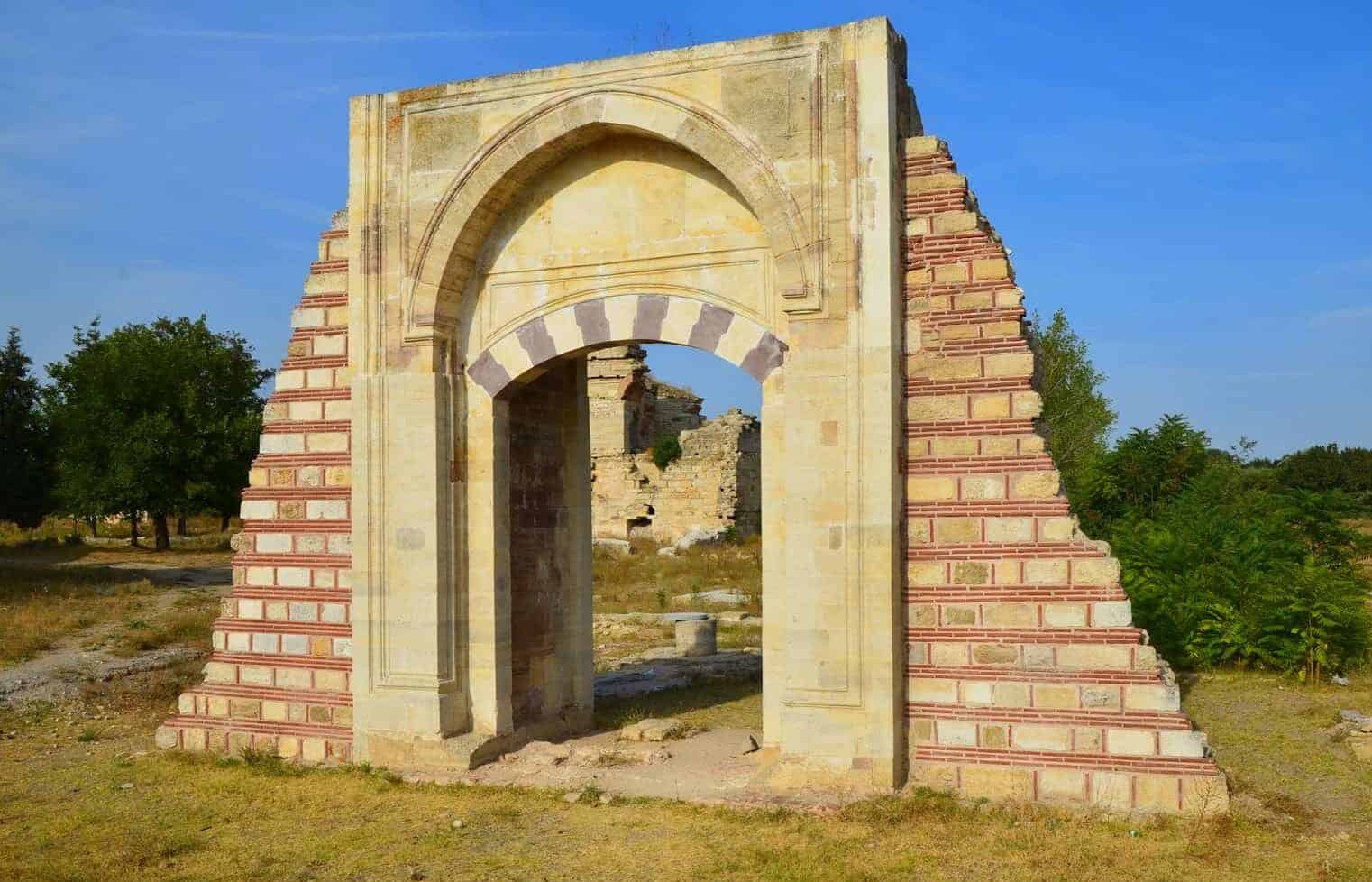 Gate of Felicity (Bab'üs Sa'ade) at Edirne Palace outside the city center of Edirne, Turkey