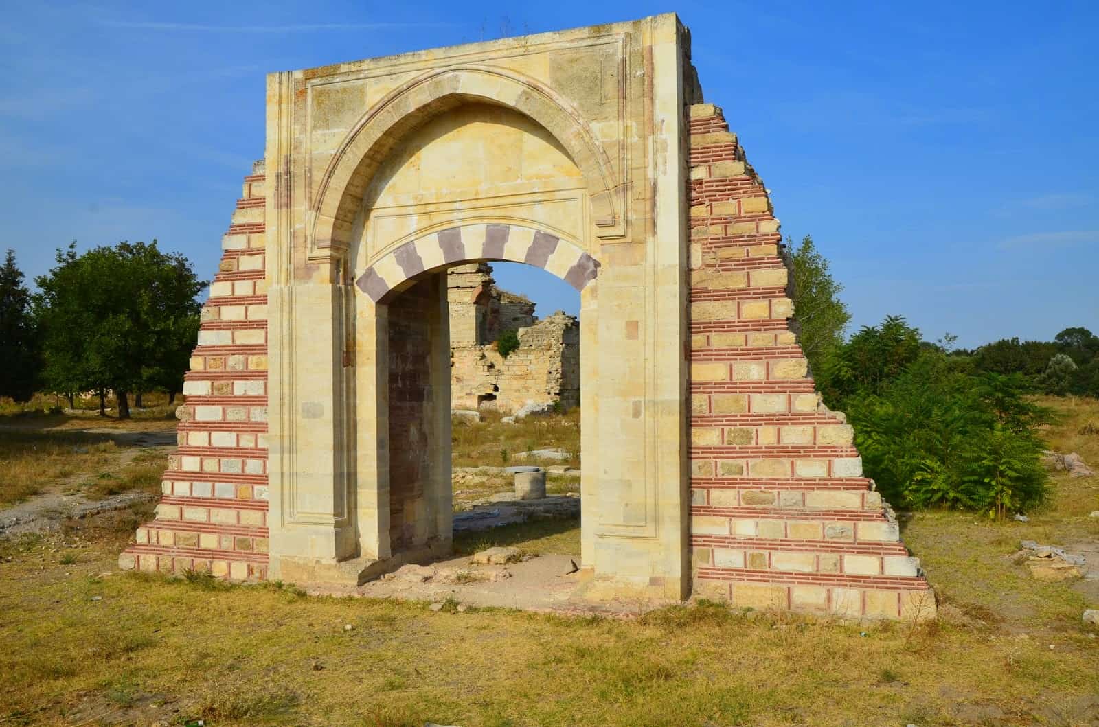 Palace gate at Sarayiçi in Edirne, Turkey