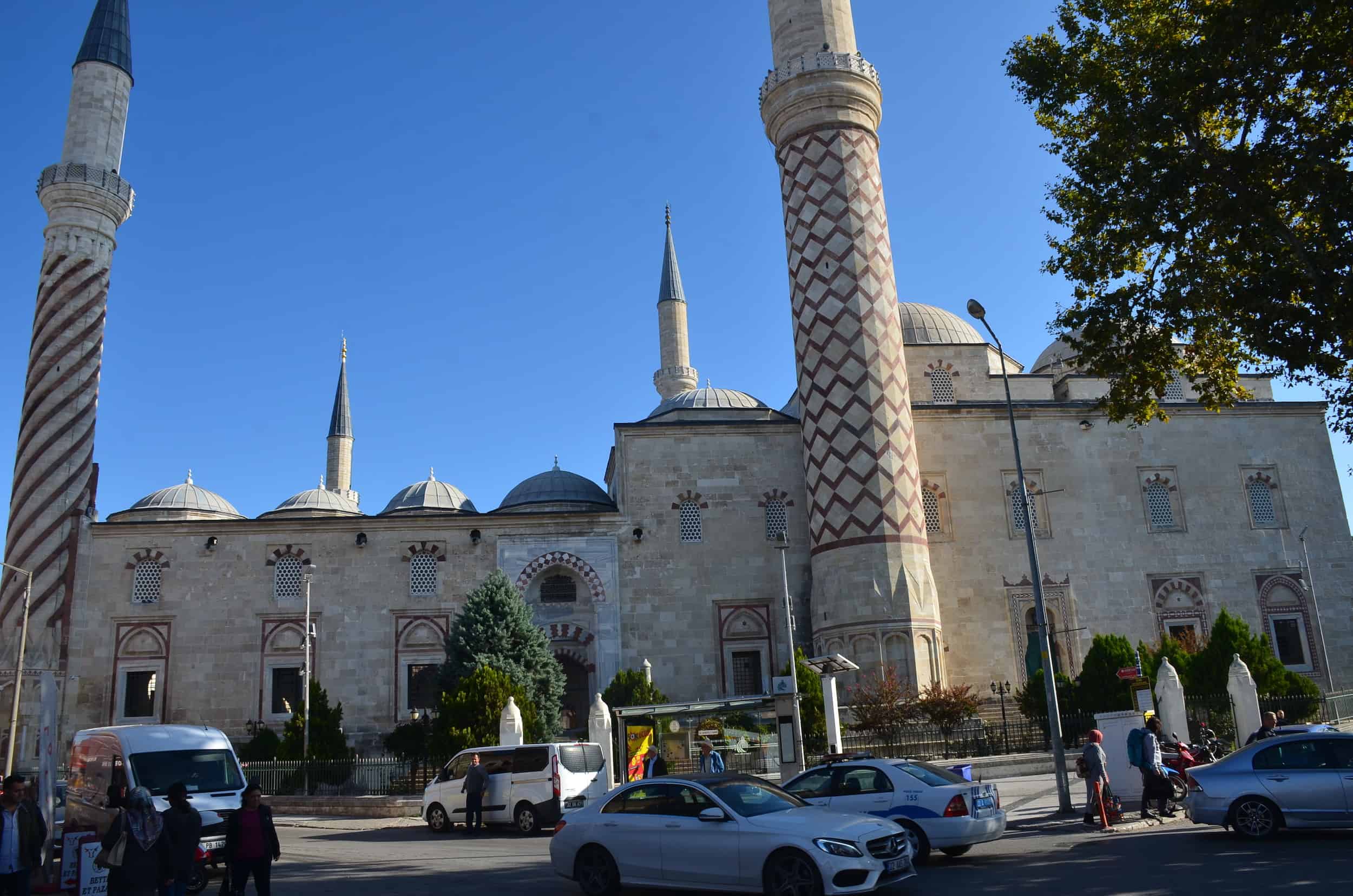 Mosque with Three Balconies in the Edirne historic city center, Turkey