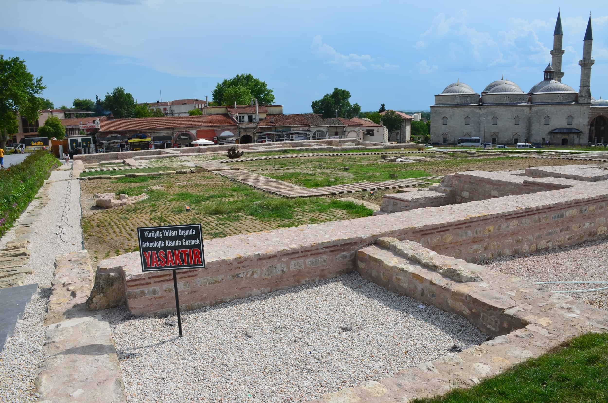 Yemiş Kapanı Hanı archaeological site in Edirne, Turkey
